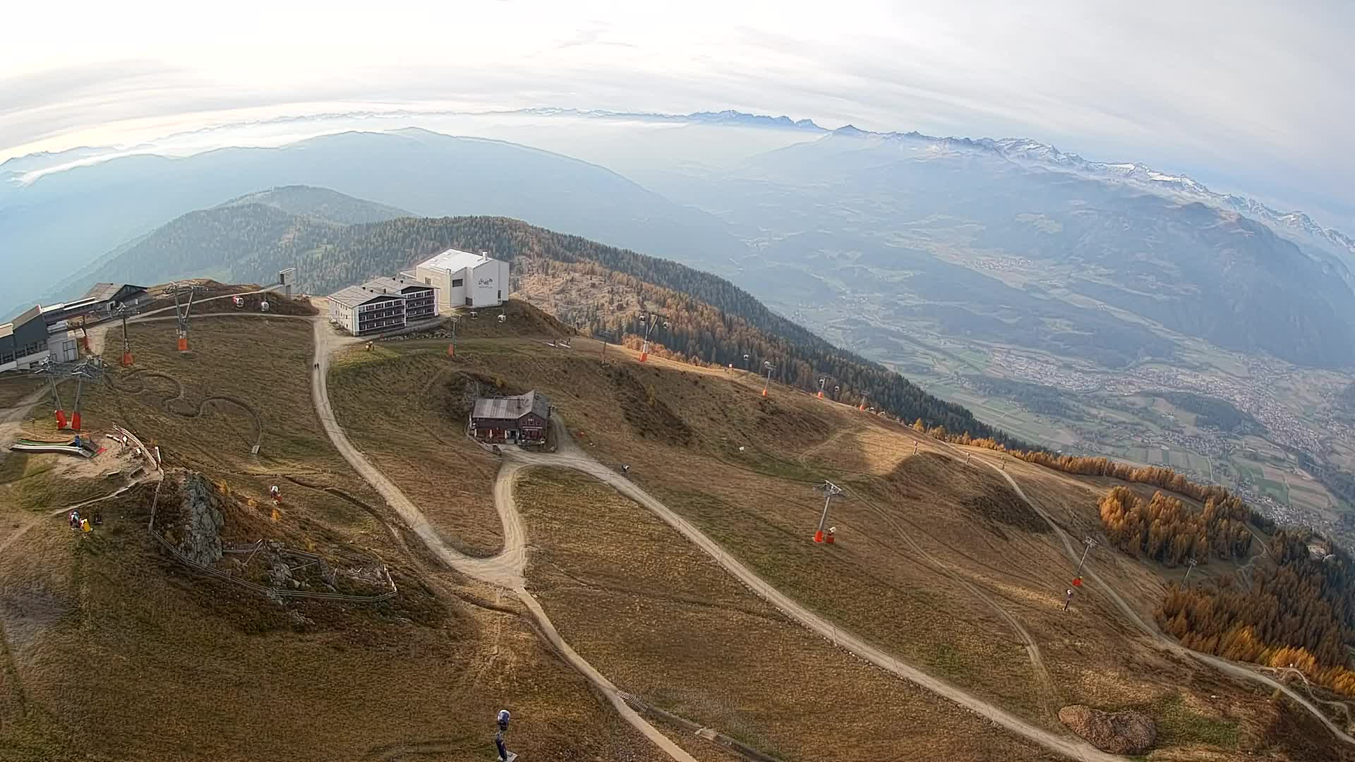 Kronplatz peak Ski resort | view to Bruneck