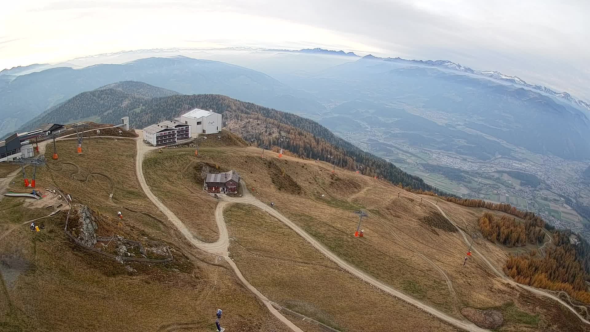 Kronplatz peak Ski resort | view to Bruneck