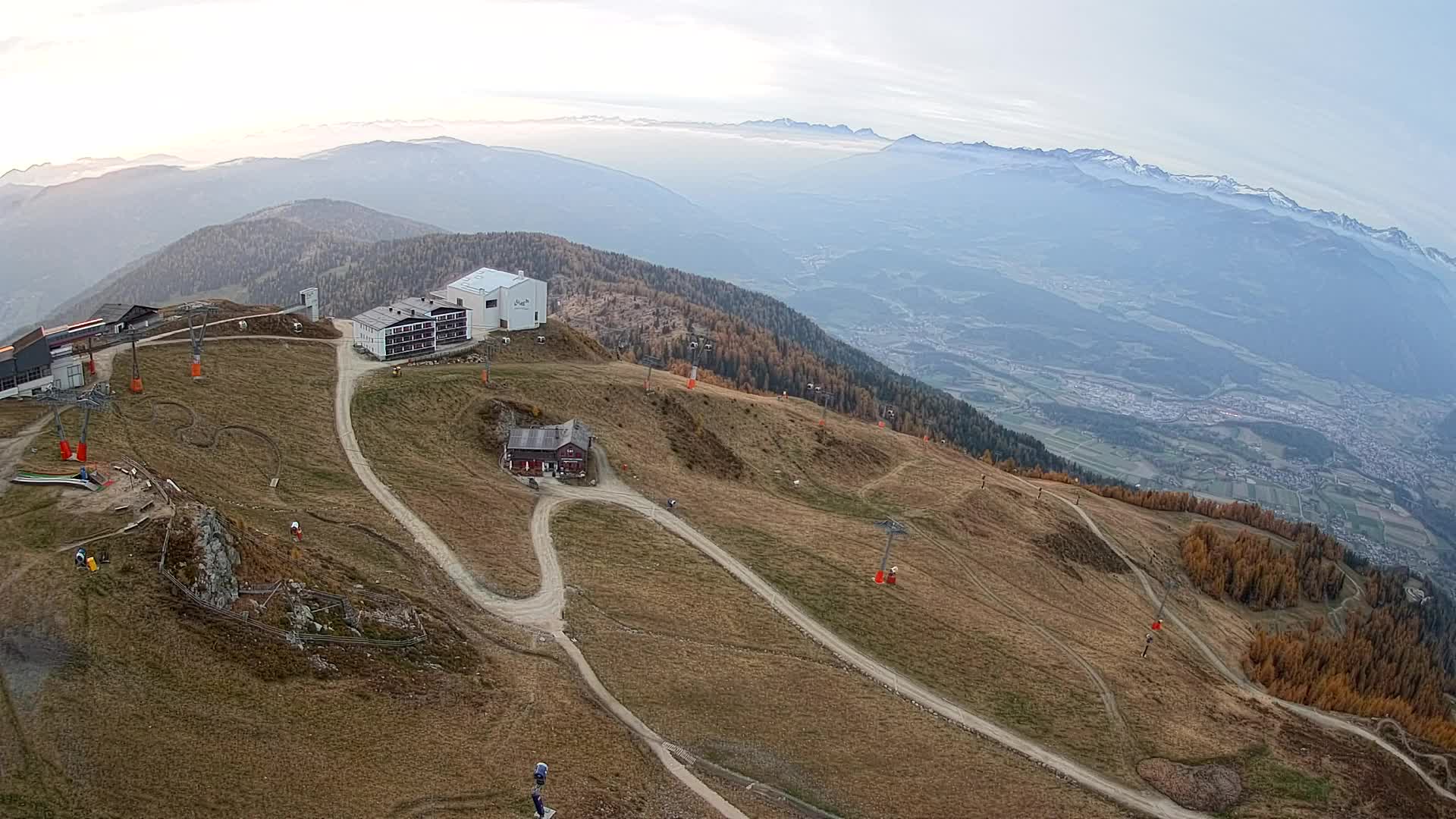Station de ski Kronplatz sommet | vue sur Brunico