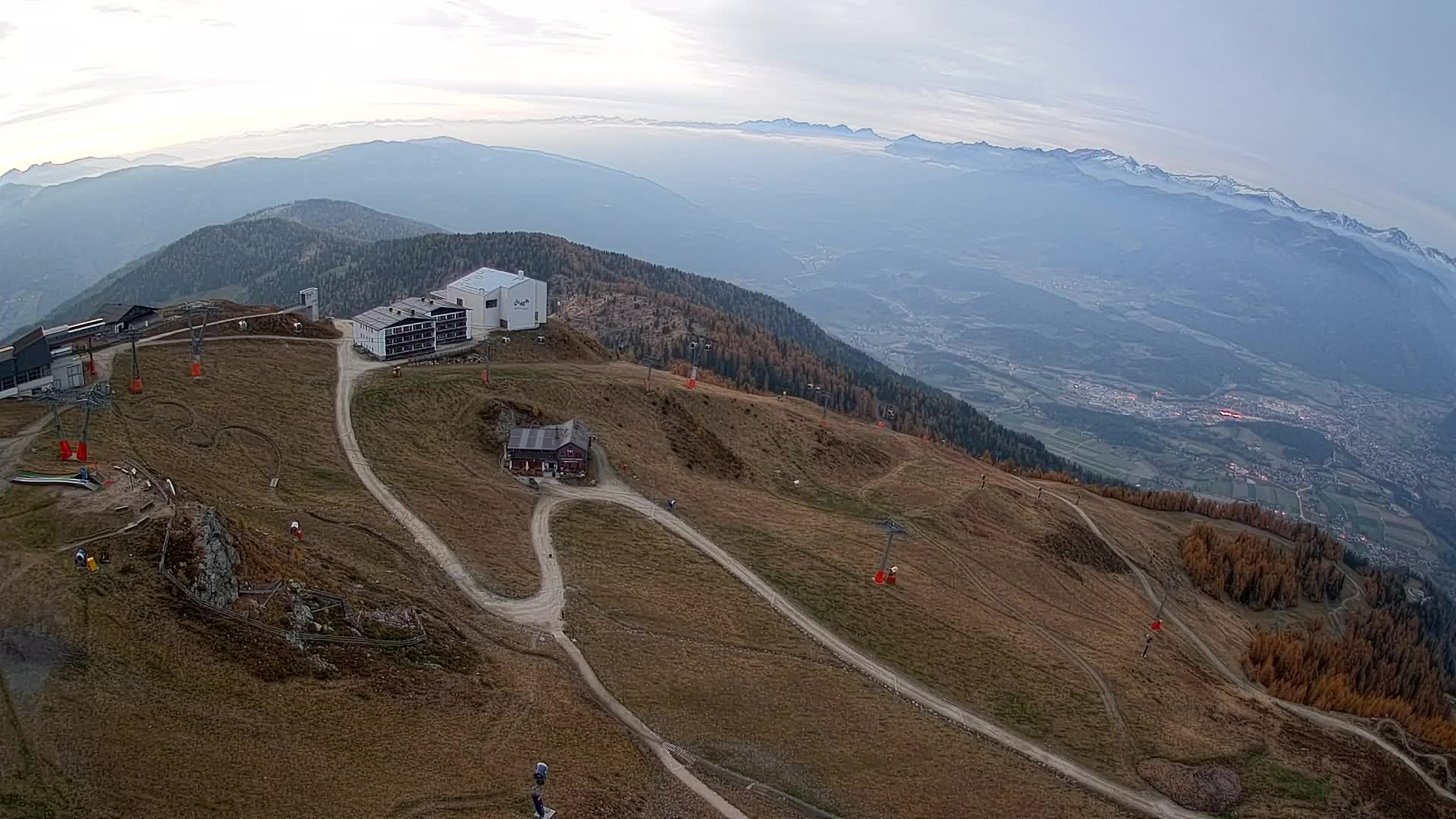Kronplatz peak Ski resort | view to Bruneck
