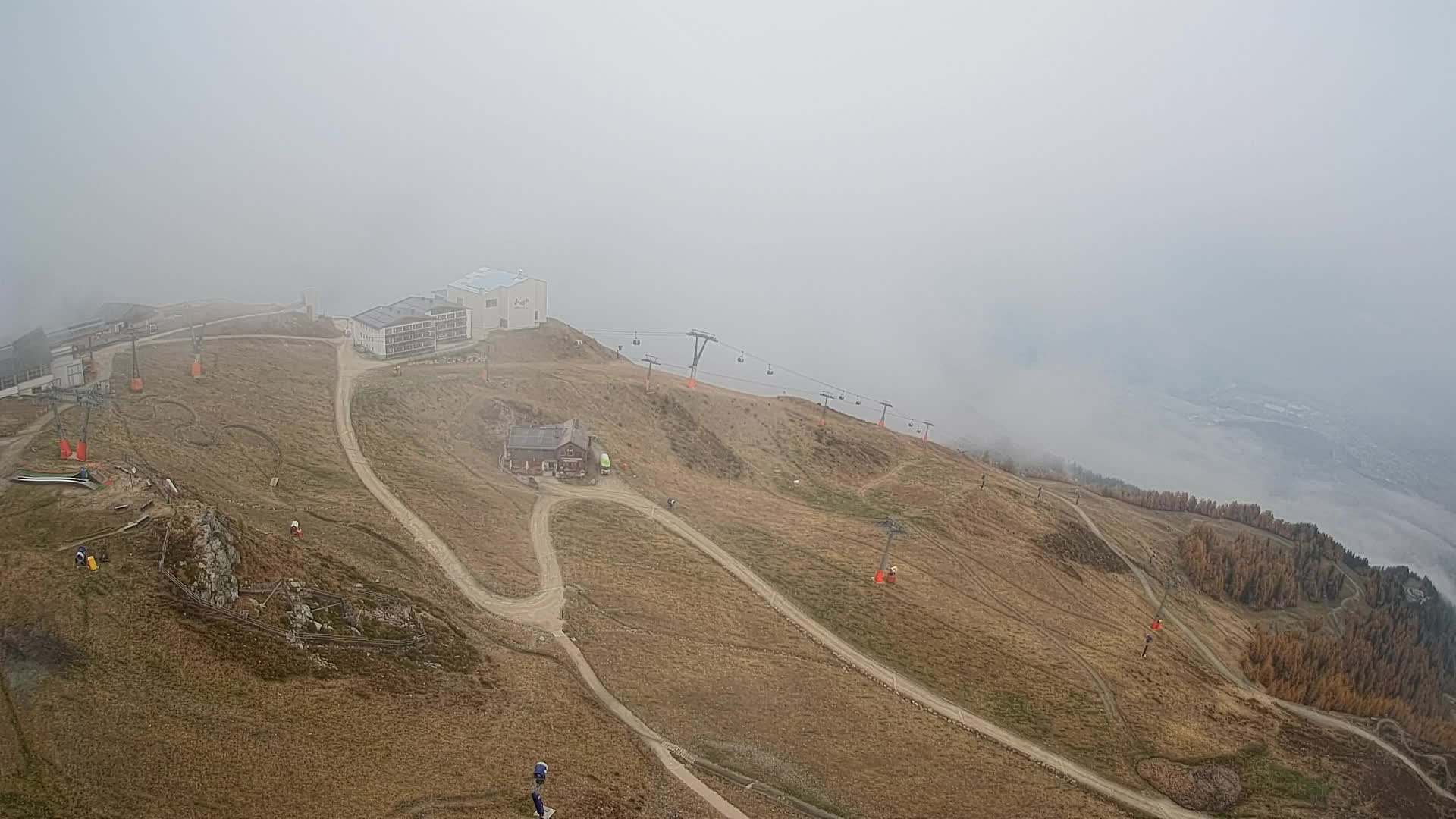 Skigebiet Kronplatz Gipfel | Blick auf Bruneck