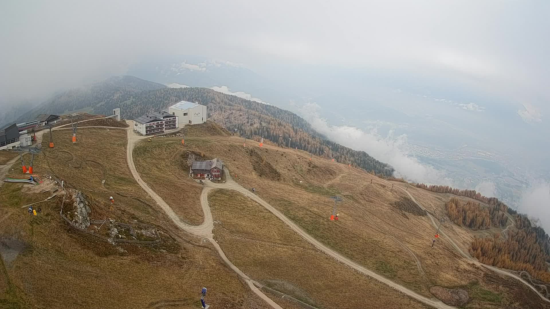 Station de ski Kronplatz sommet | vue sur Brunico