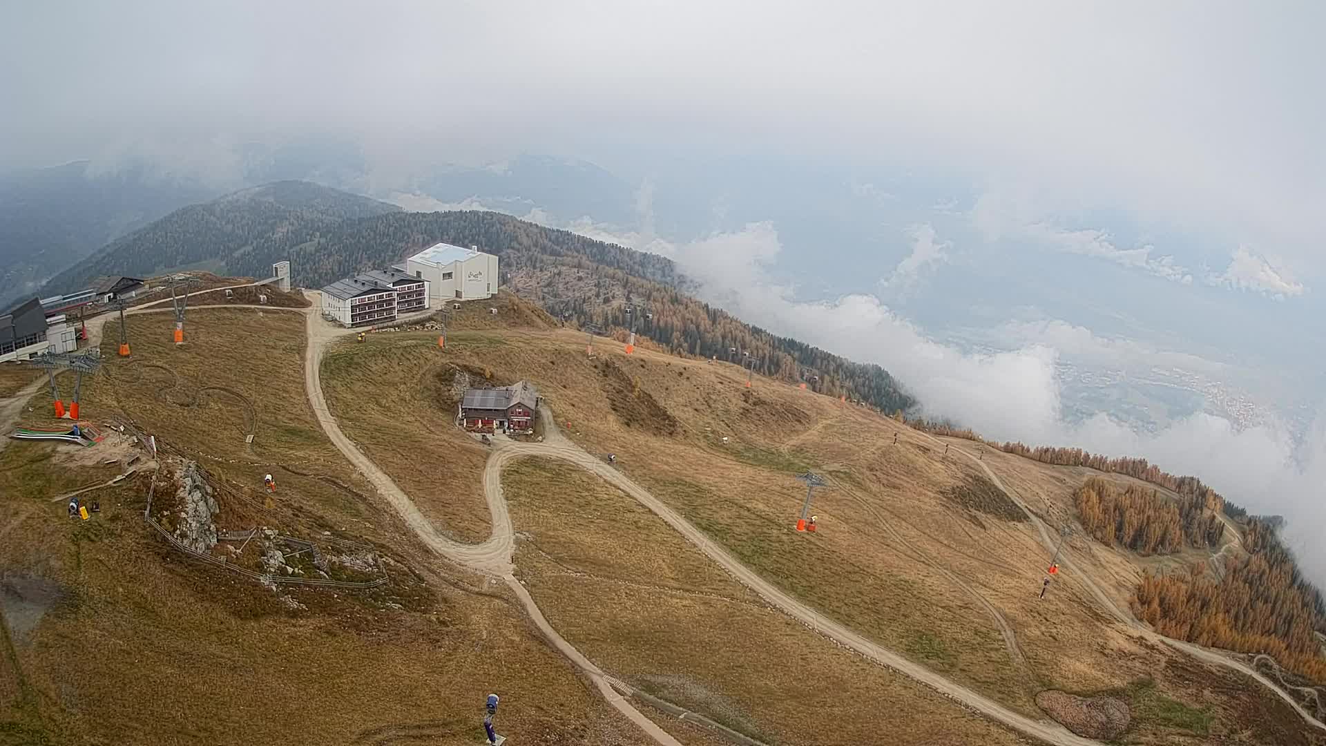 Kronplatz peak Ski resort | view to Bruneck