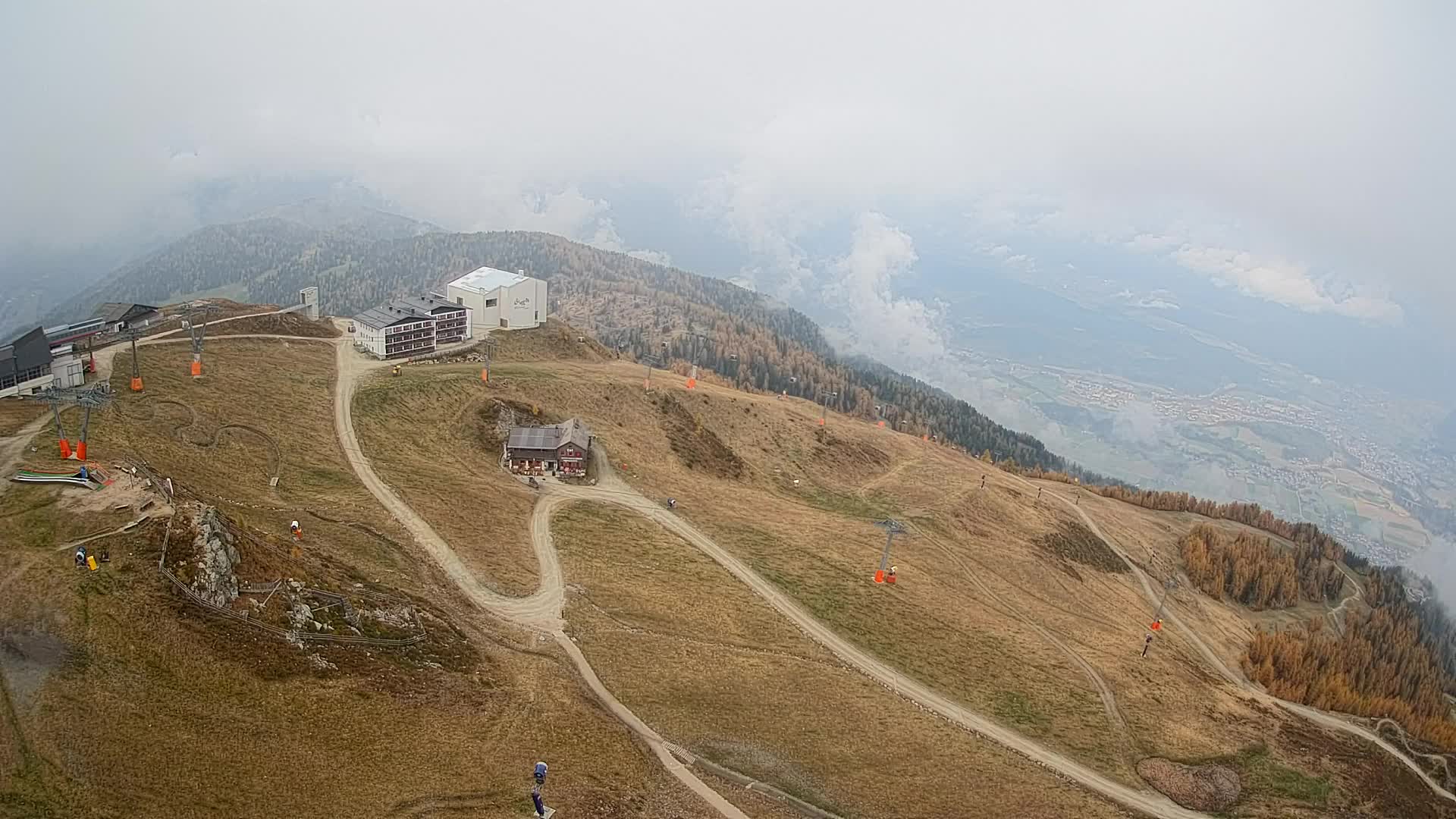 Kronplatz peak Ski resort | view to Bruneck