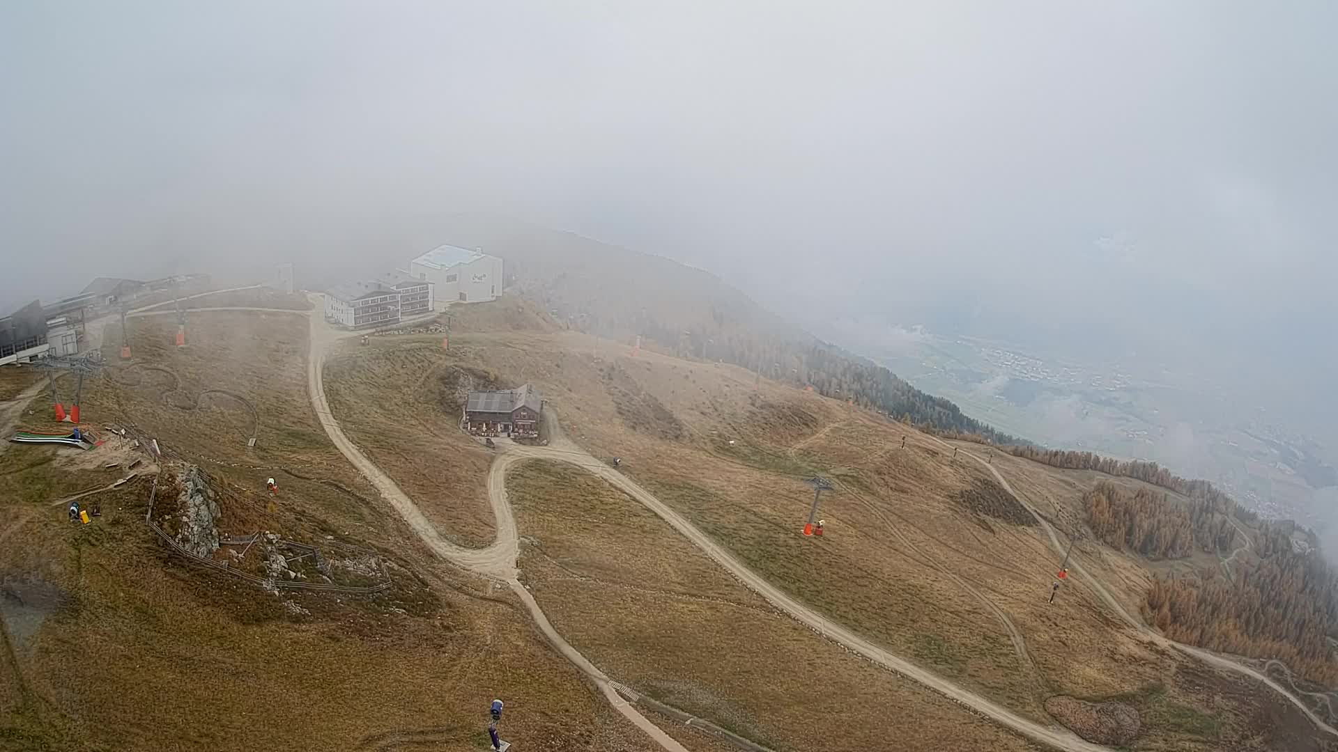 Station de ski Kronplatz sommet | vue sur Brunico