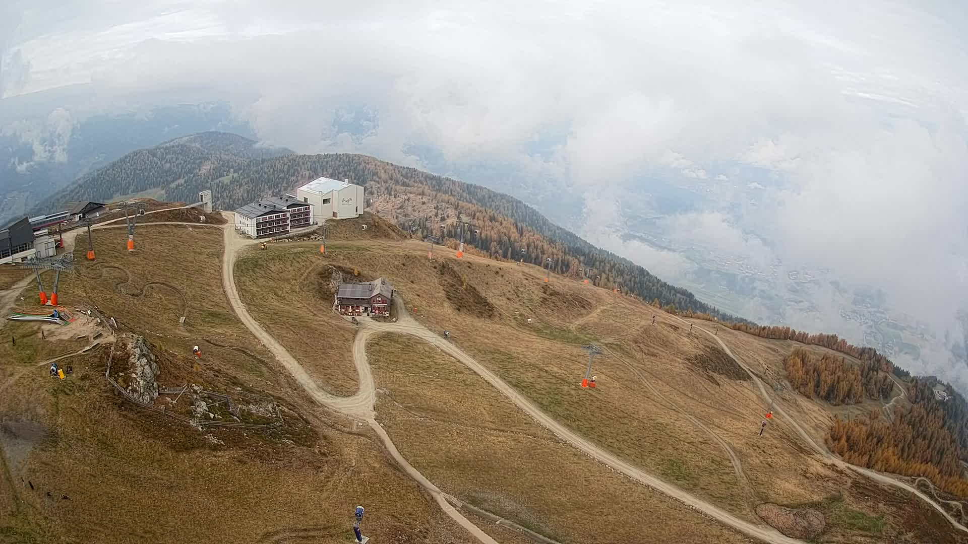 Smučišče Kronplatz – vrh | pogled na Bruneck