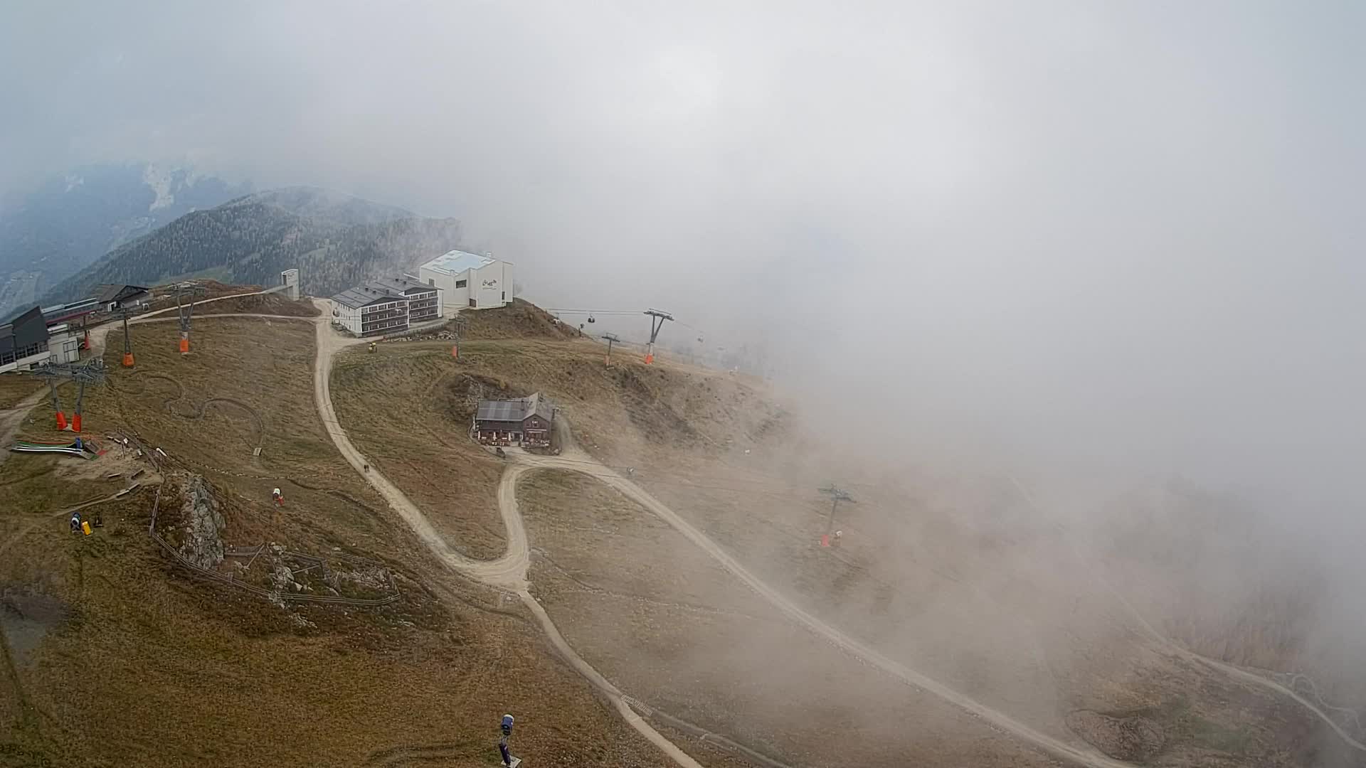 Kronplatz peak Ski resort | view to Bruneck