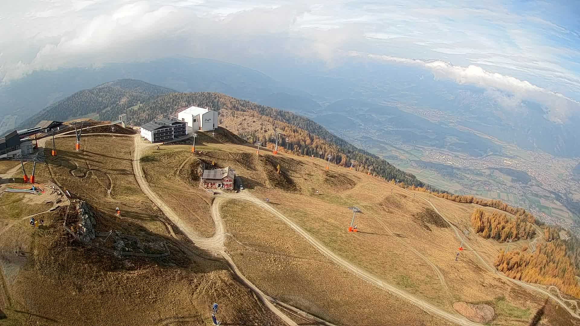 Smučišče Kronplatz – vrh | pogled na Bruneck