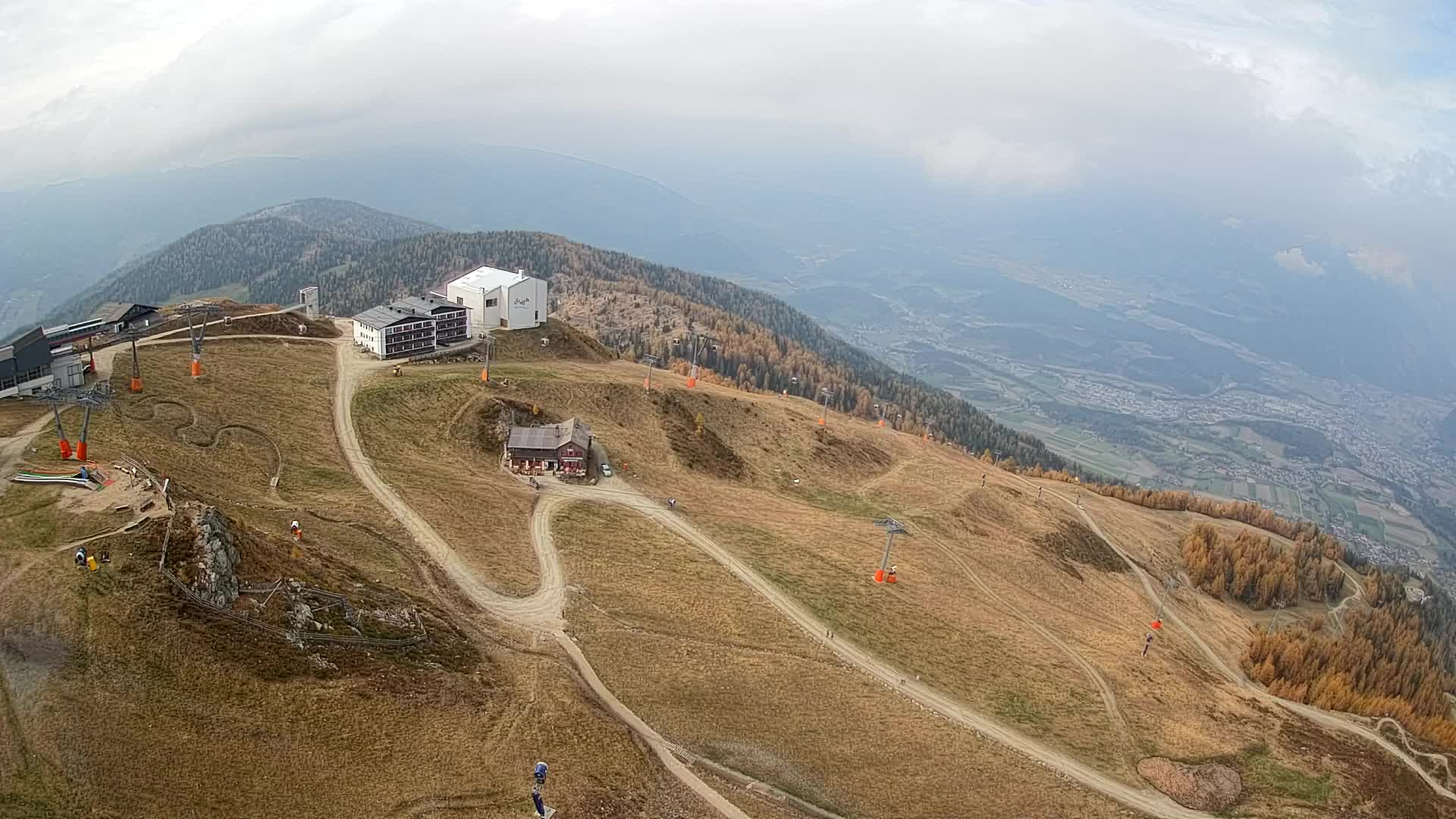 Kronplatz peak Ski resort | view to Bruneck