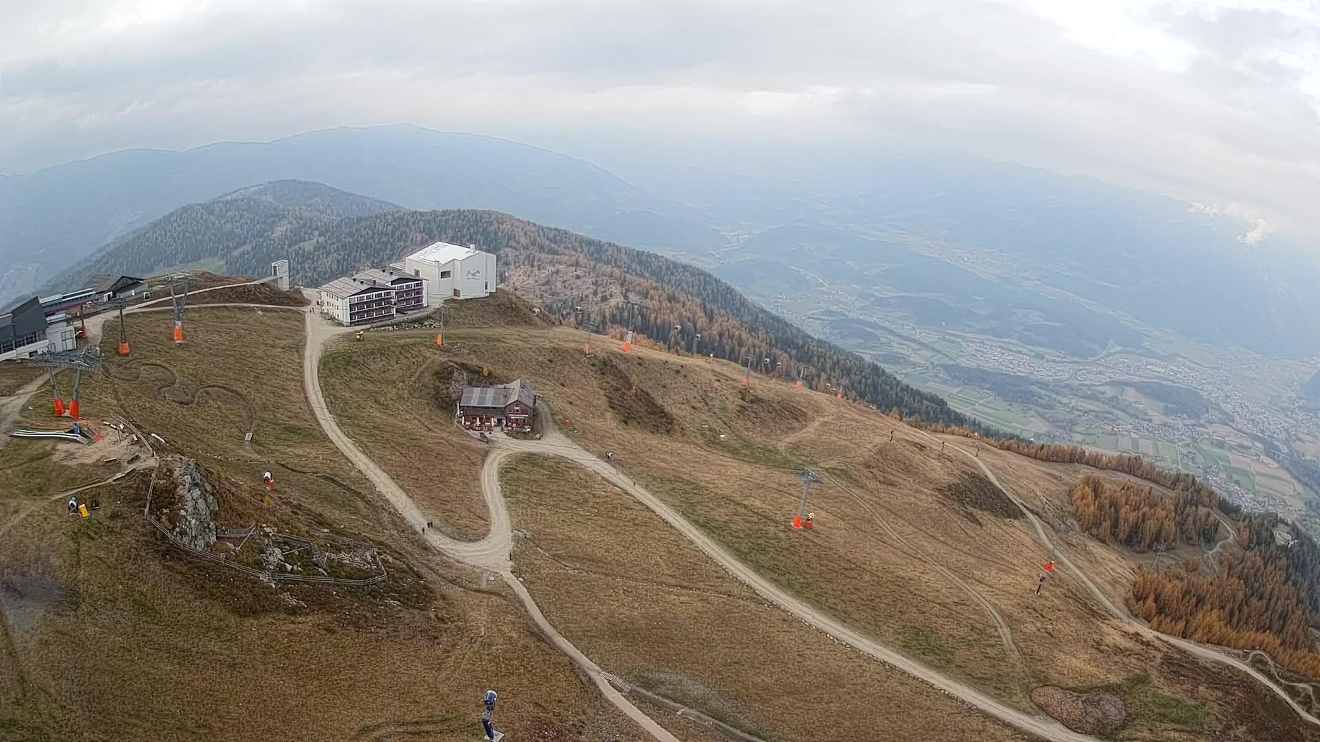 Kronplatz peak Ski resort | view to Bruneck