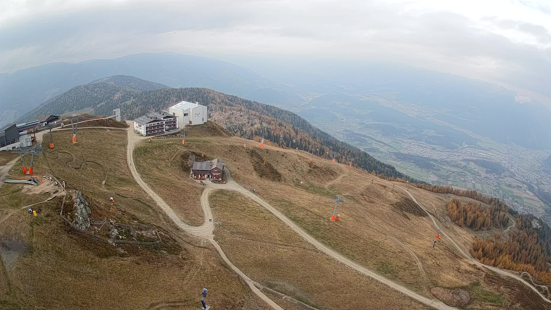 Kronplatz peak Ski resort | view to Bruneck