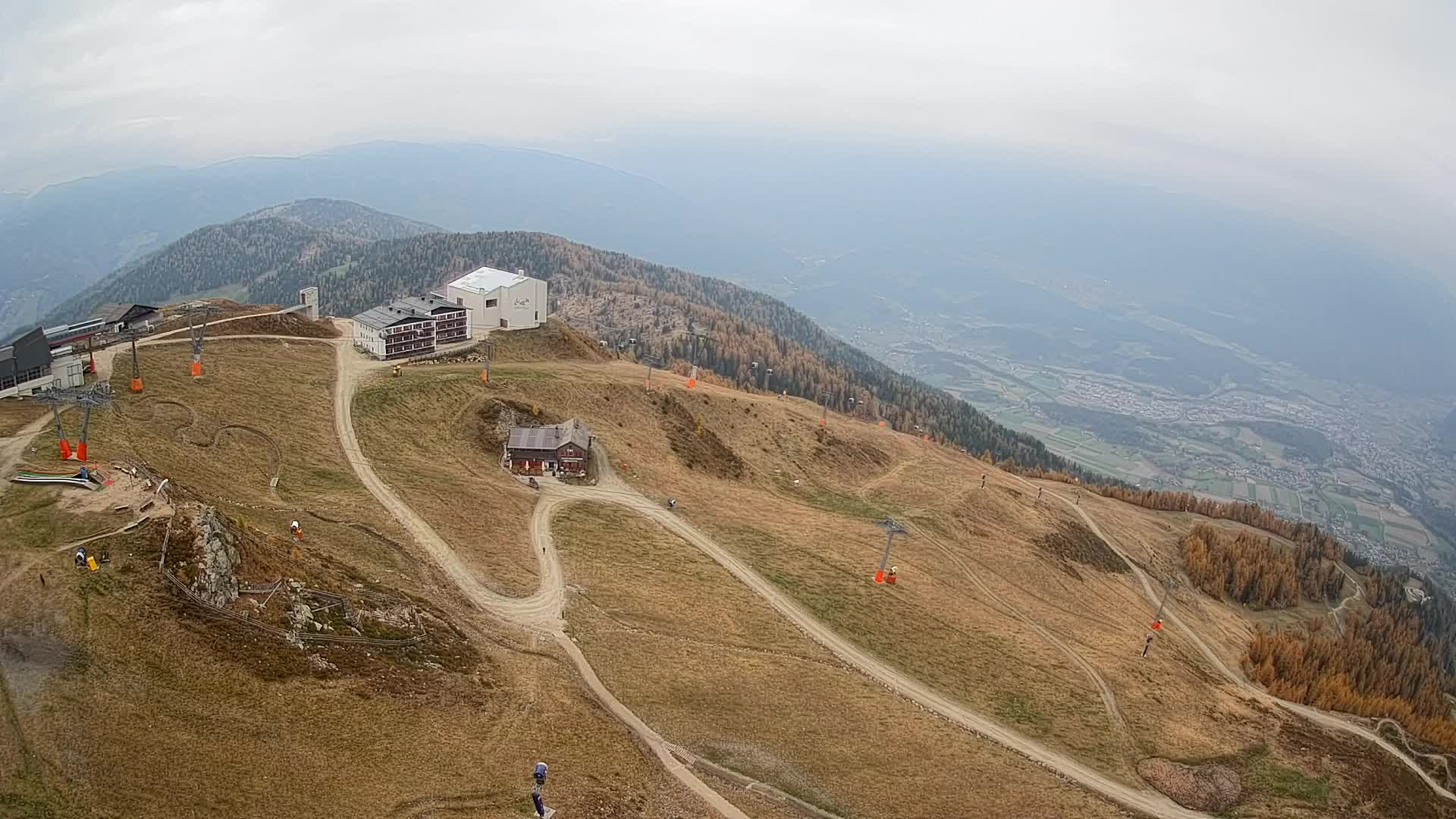 Stazione sciistica di Plan de Corones | vista su Brunico