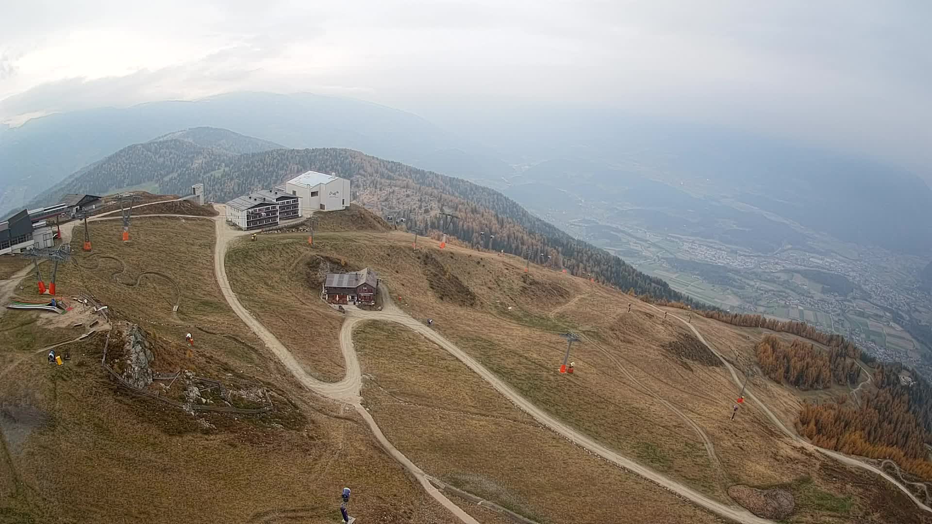 Kronplatz peak Ski resort | view to Bruneck