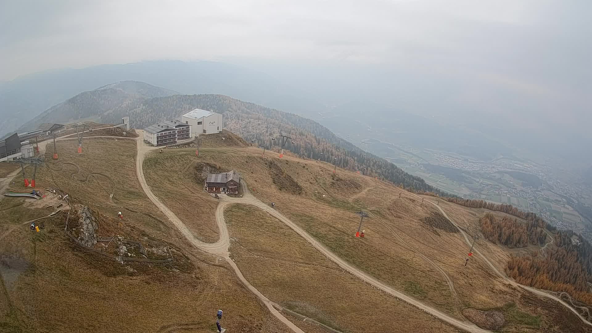 Kronplatz peak Ski resort | view to Bruneck