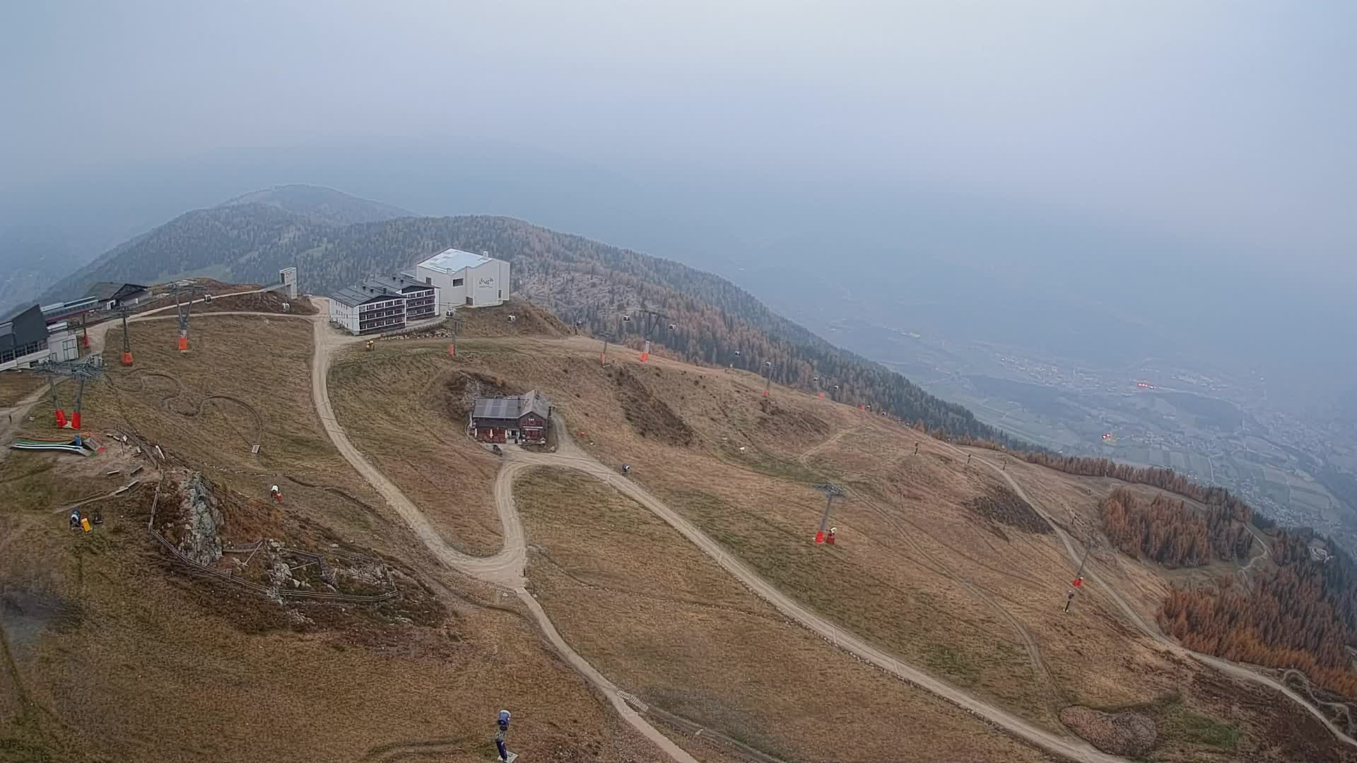 Skigebiet Kronplatz Gipfel | Blick auf Bruneck