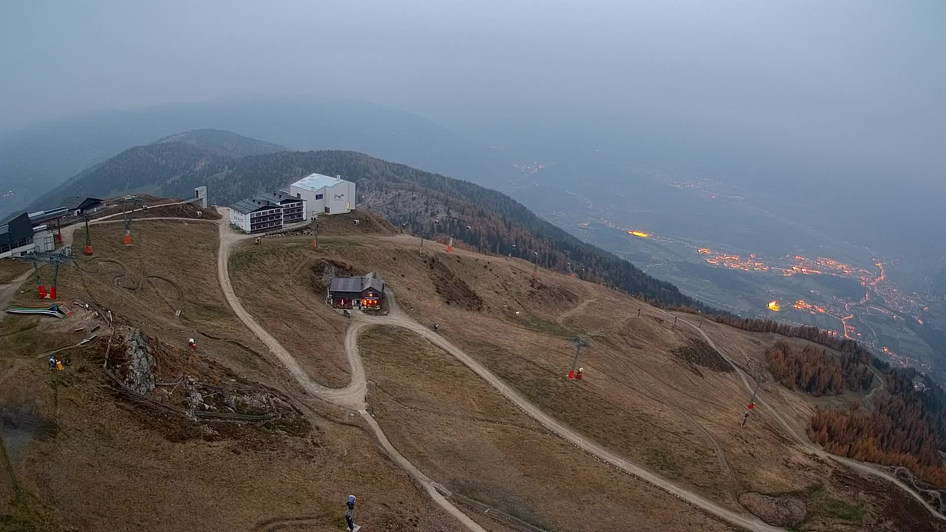 Kronplatz peak Ski resort | view to Bruneck