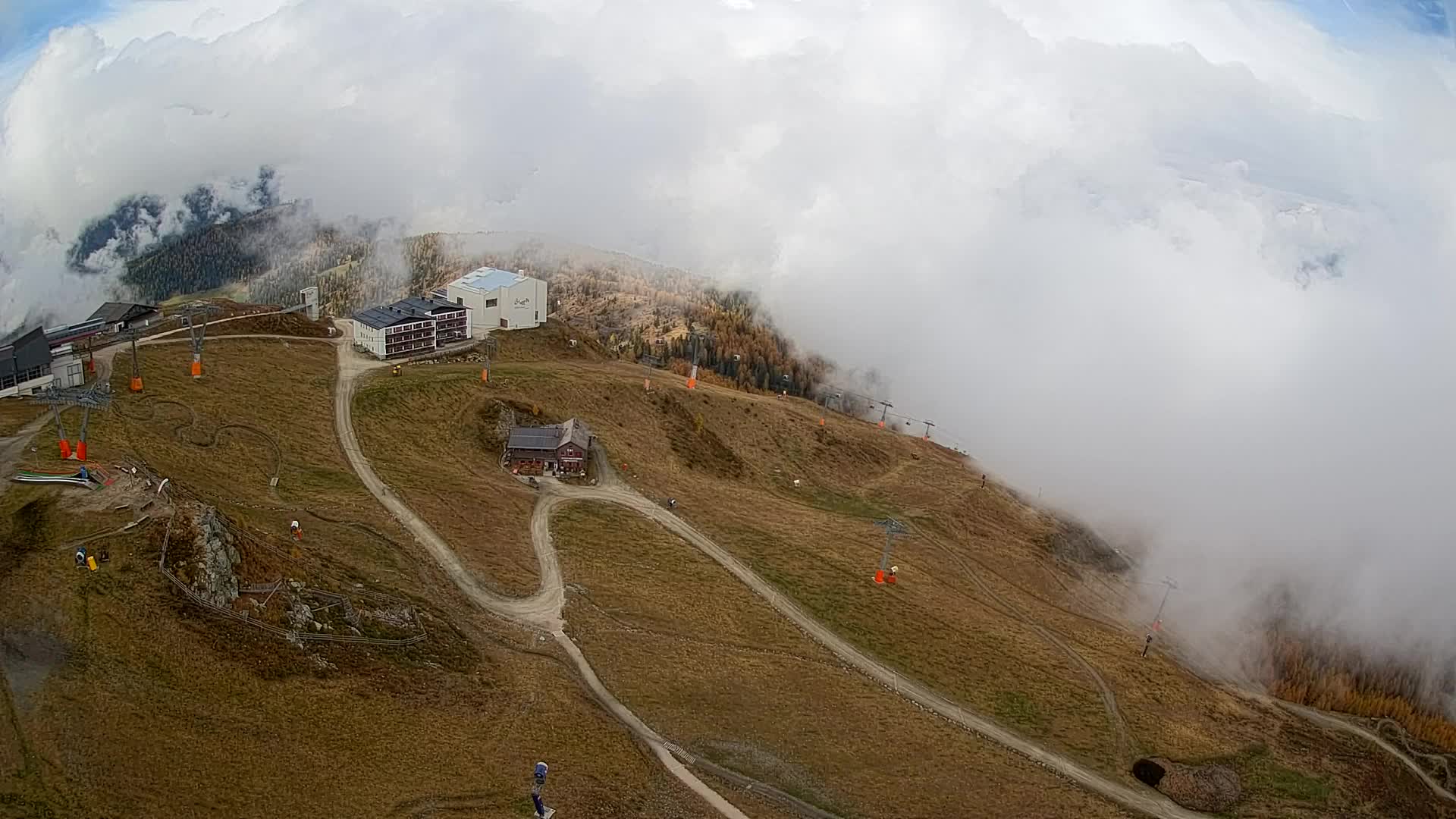Kronplatz peak Ski resort | view to Bruneck