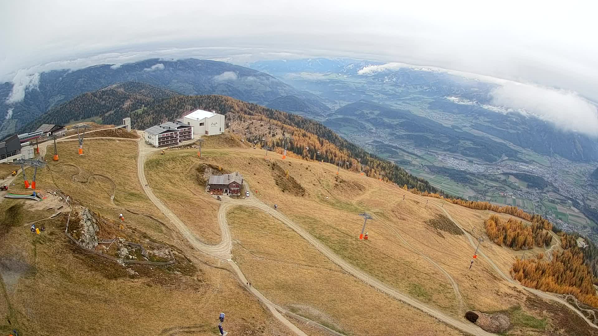 Smučišče Kronplatz – vrh | pogled na Bruneck