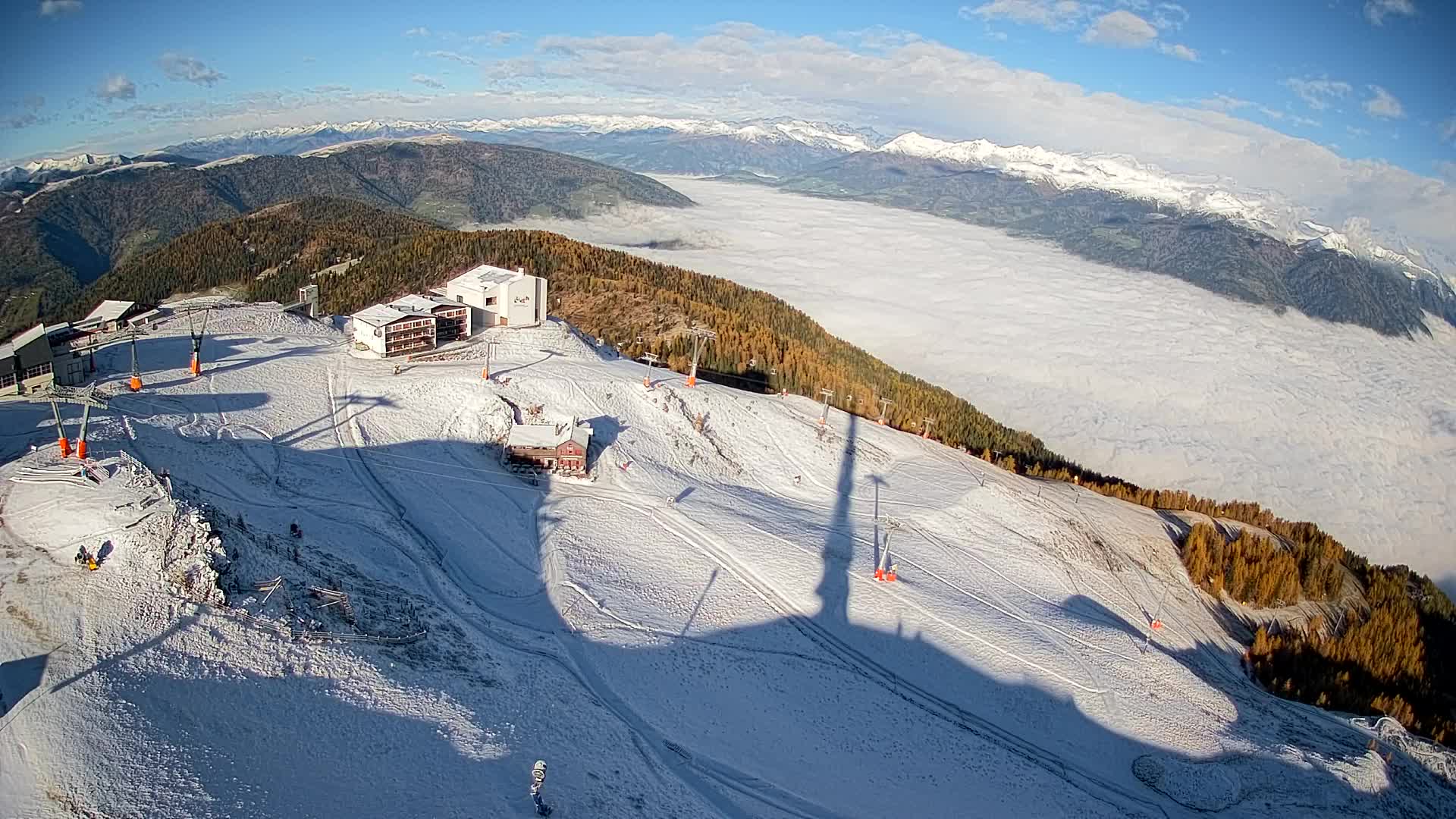 Smučišče Kronplatz – vrh | pogled na Bruneck