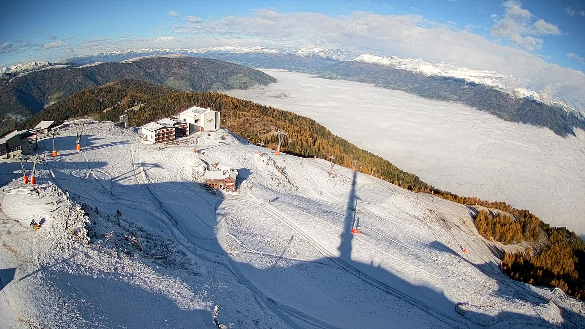 Smučišče Kronplatz – vrh | pogled na Bruneck