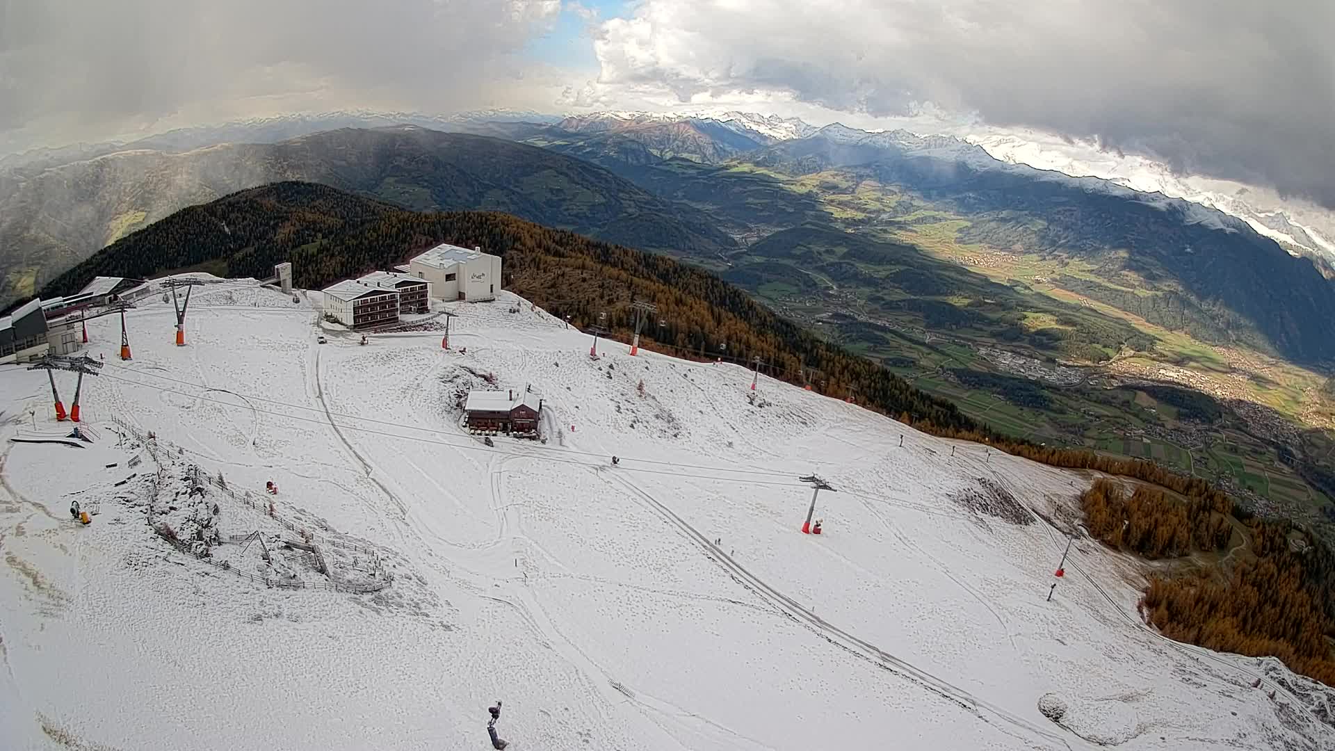 Kronplatz peak Ski resort | view to Bruneck