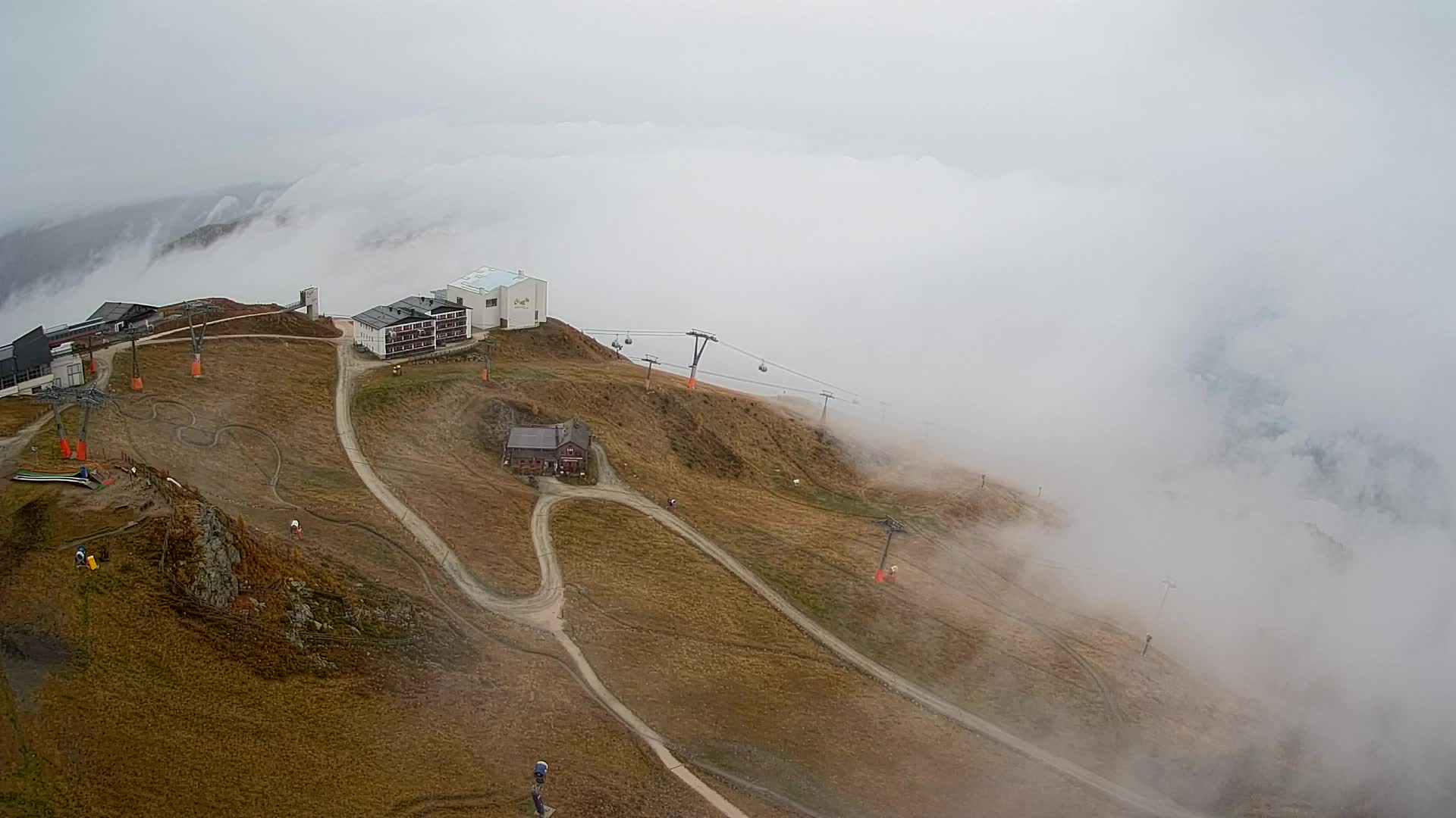 Skigebiet Kronplatz Gipfel | Blick auf Bruneck