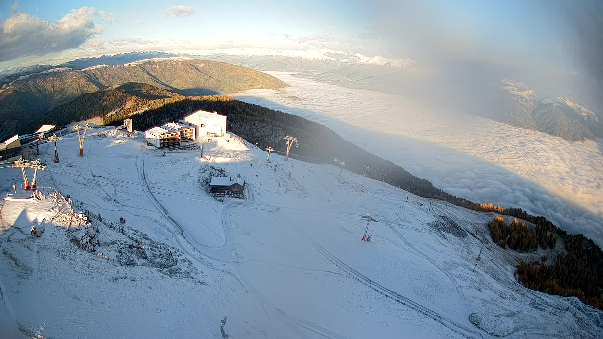 Kronplatz peak Ski resort | view to Bruneck