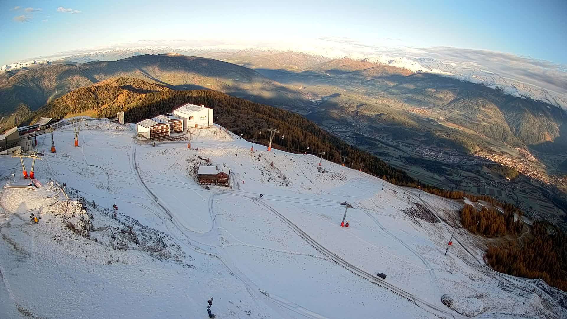 Kronplatz peak Ski resort | view to Bruneck