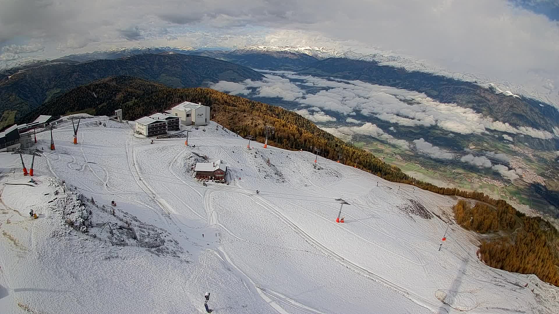 Smučišče Kronplatz – vrh | pogled na Bruneck