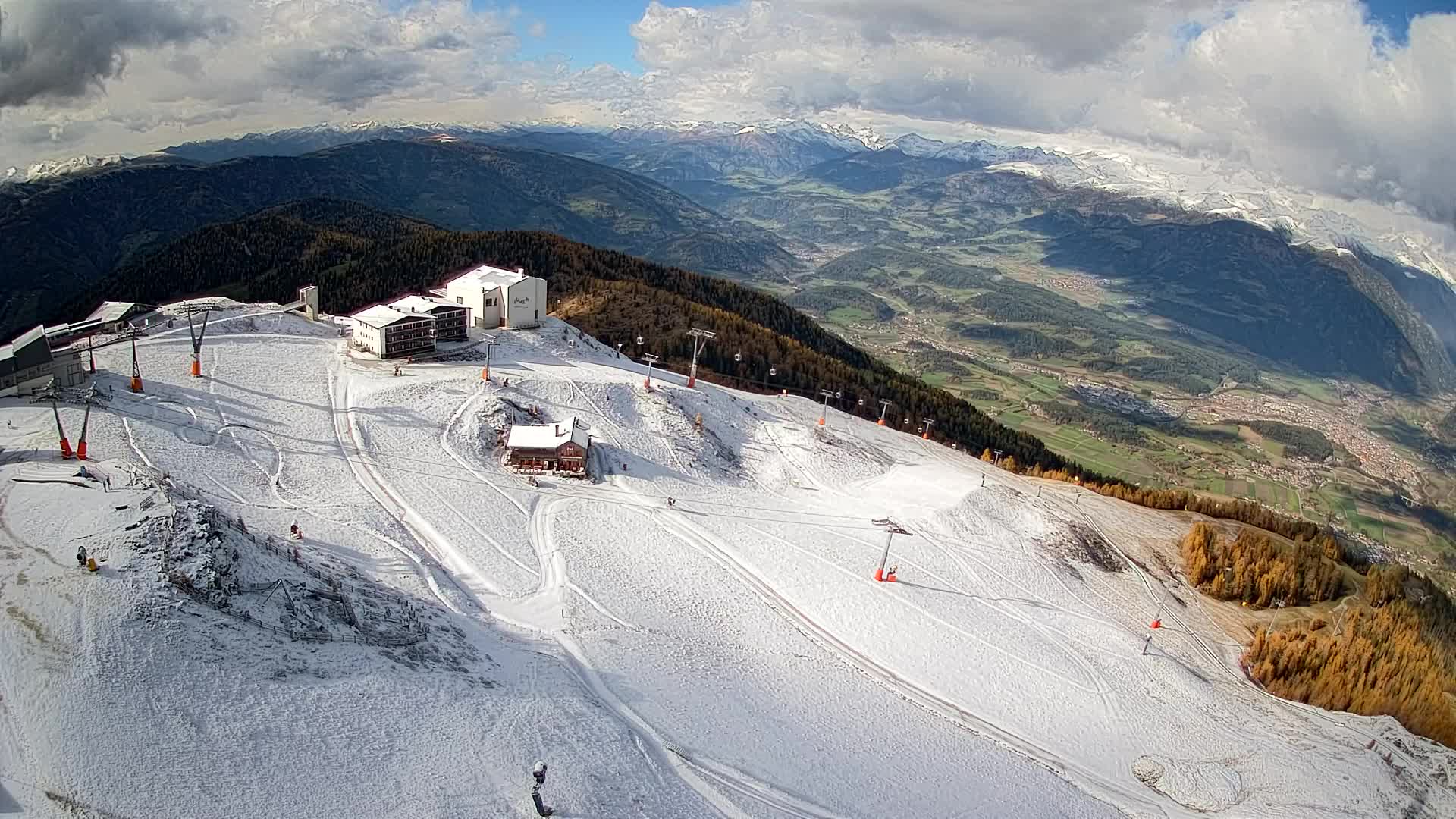 Smučišče Kronplatz – vrh | pogled na Bruneck