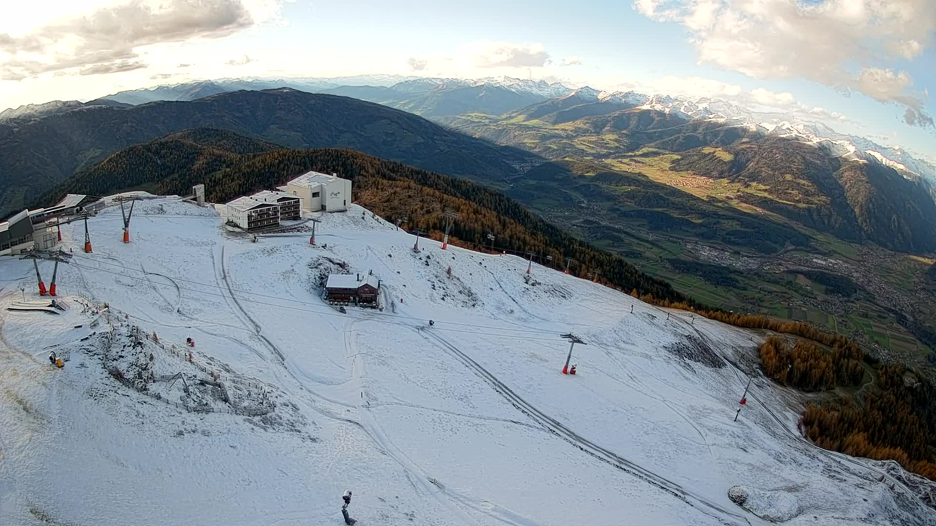 Kronplatz peak Ski resort | view to Bruneck