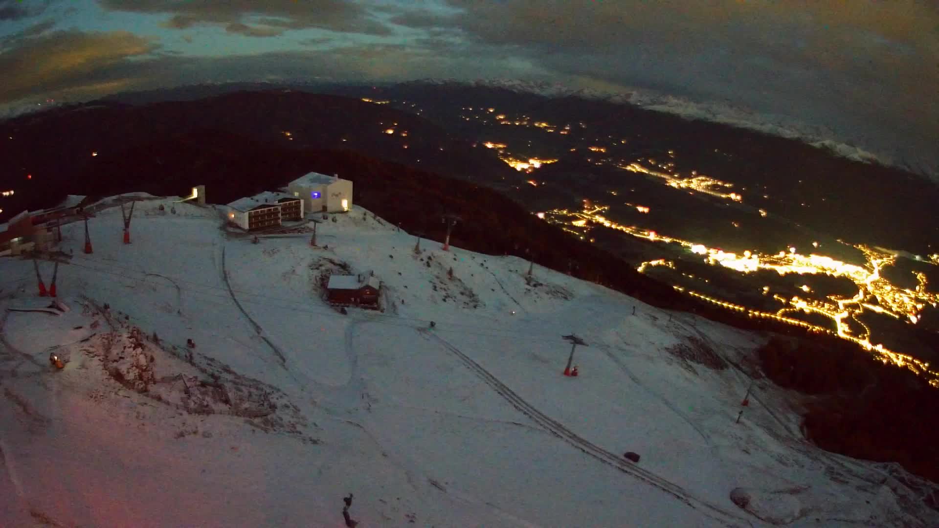 Kronplatz peak Ski resort | view to Bruneck
