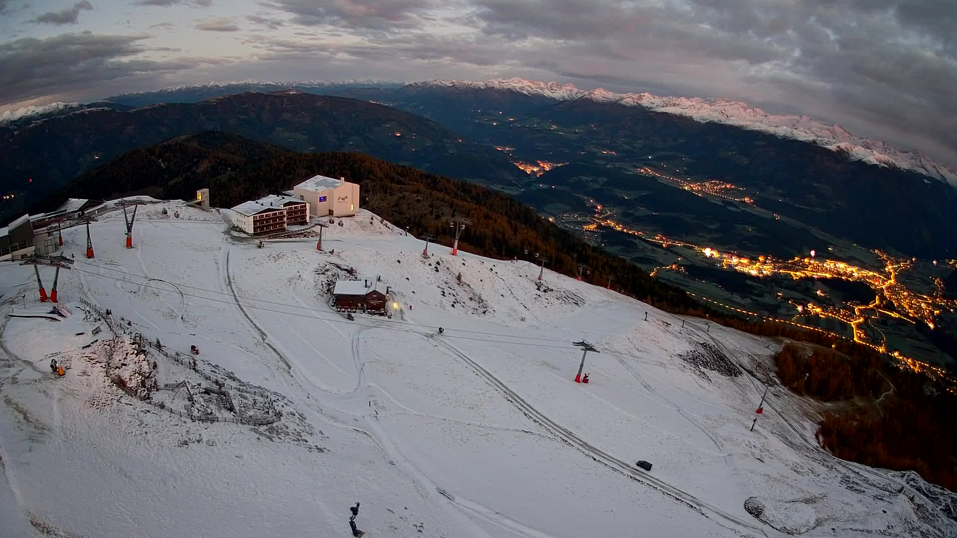 Kronplatz peak Ski resort | view to Bruneck
