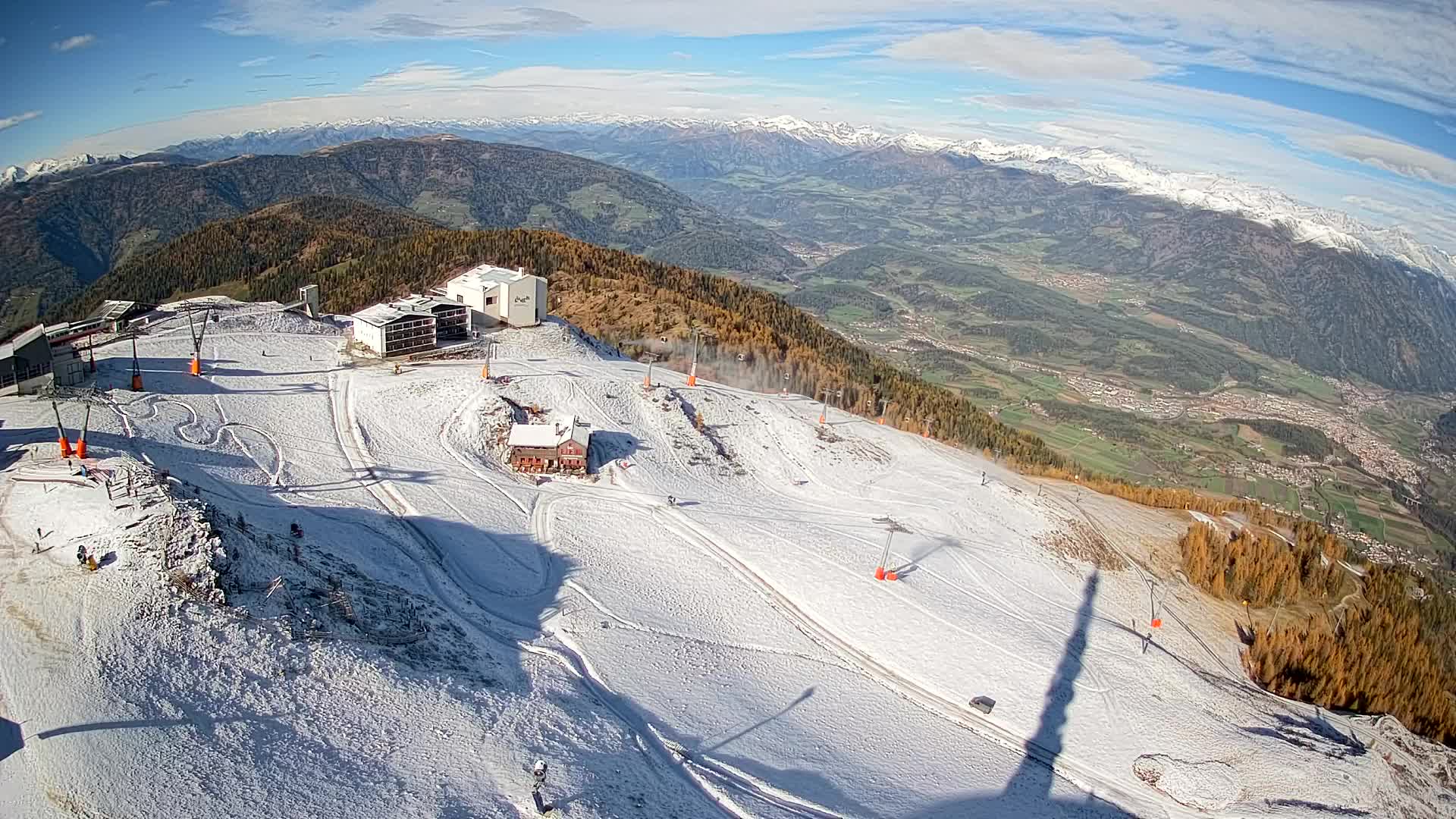 Kronplatz peak Ski resort | view to Bruneck