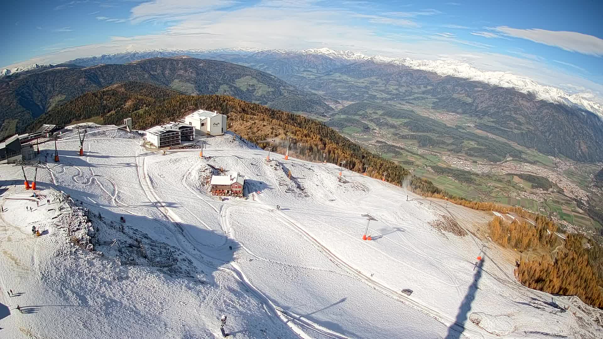 Smučišče Kronplatz – vrh | pogled na Bruneck