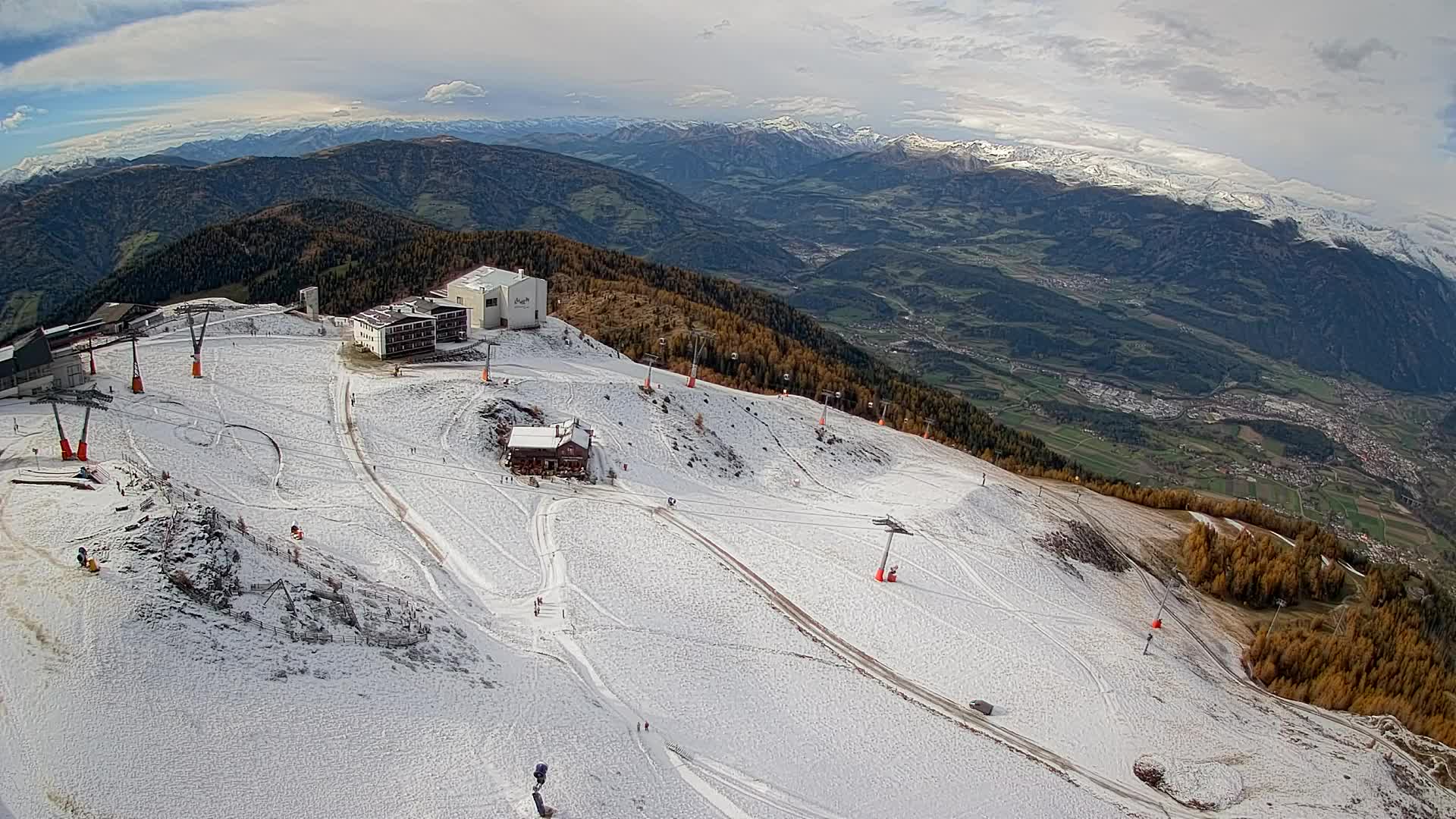 Smučišče Kronplatz – vrh | pogled na Bruneck