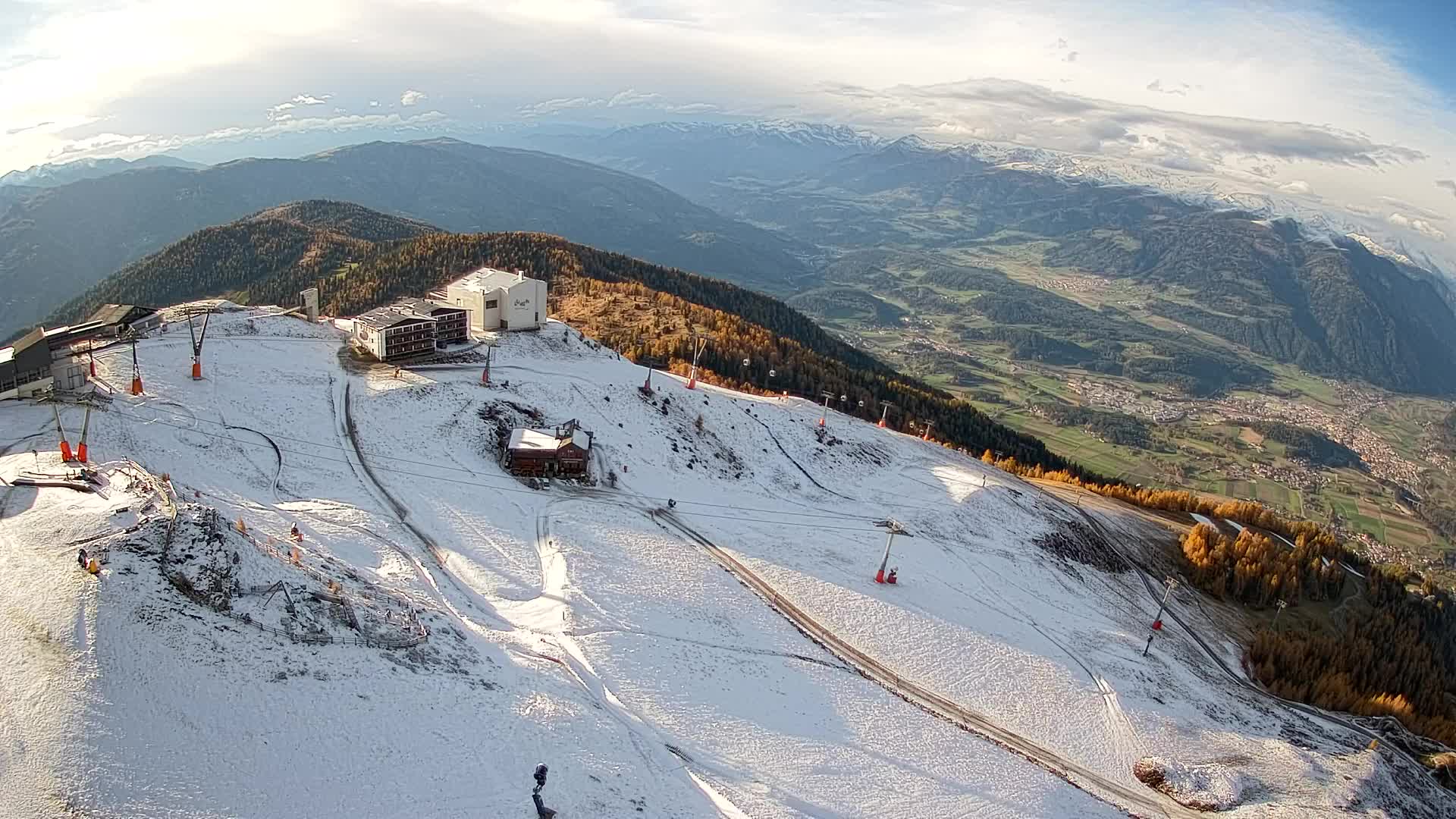 Smučišče Kronplatz – vrh | pogled na Bruneck