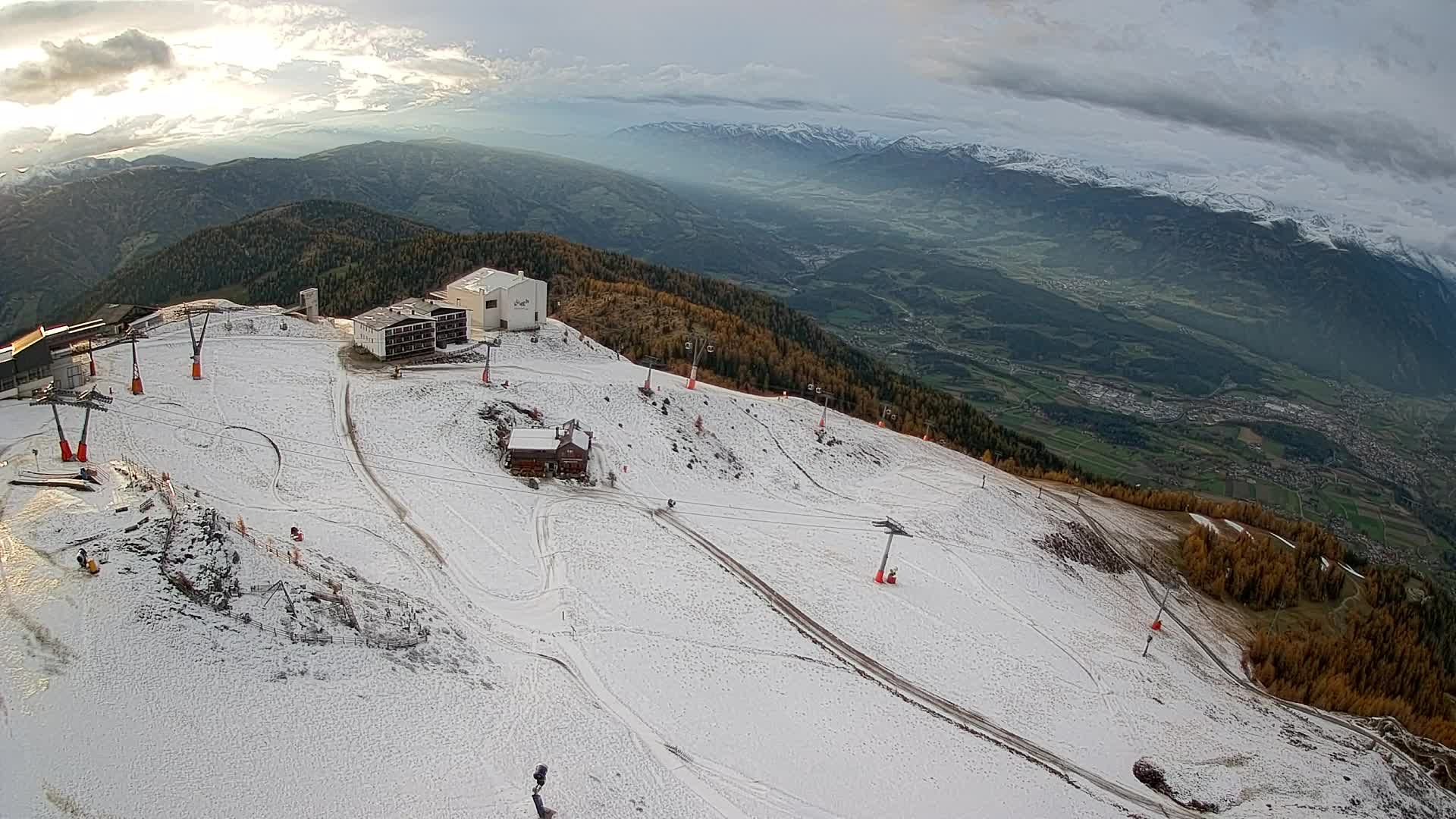 Kronplatz peak Ski resort | view to Bruneck