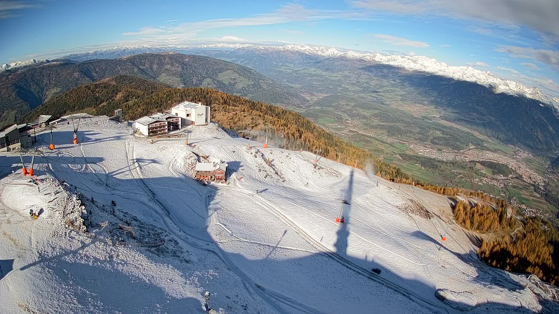 Stazione sciistica di Plan de Corones | vista su Brunico