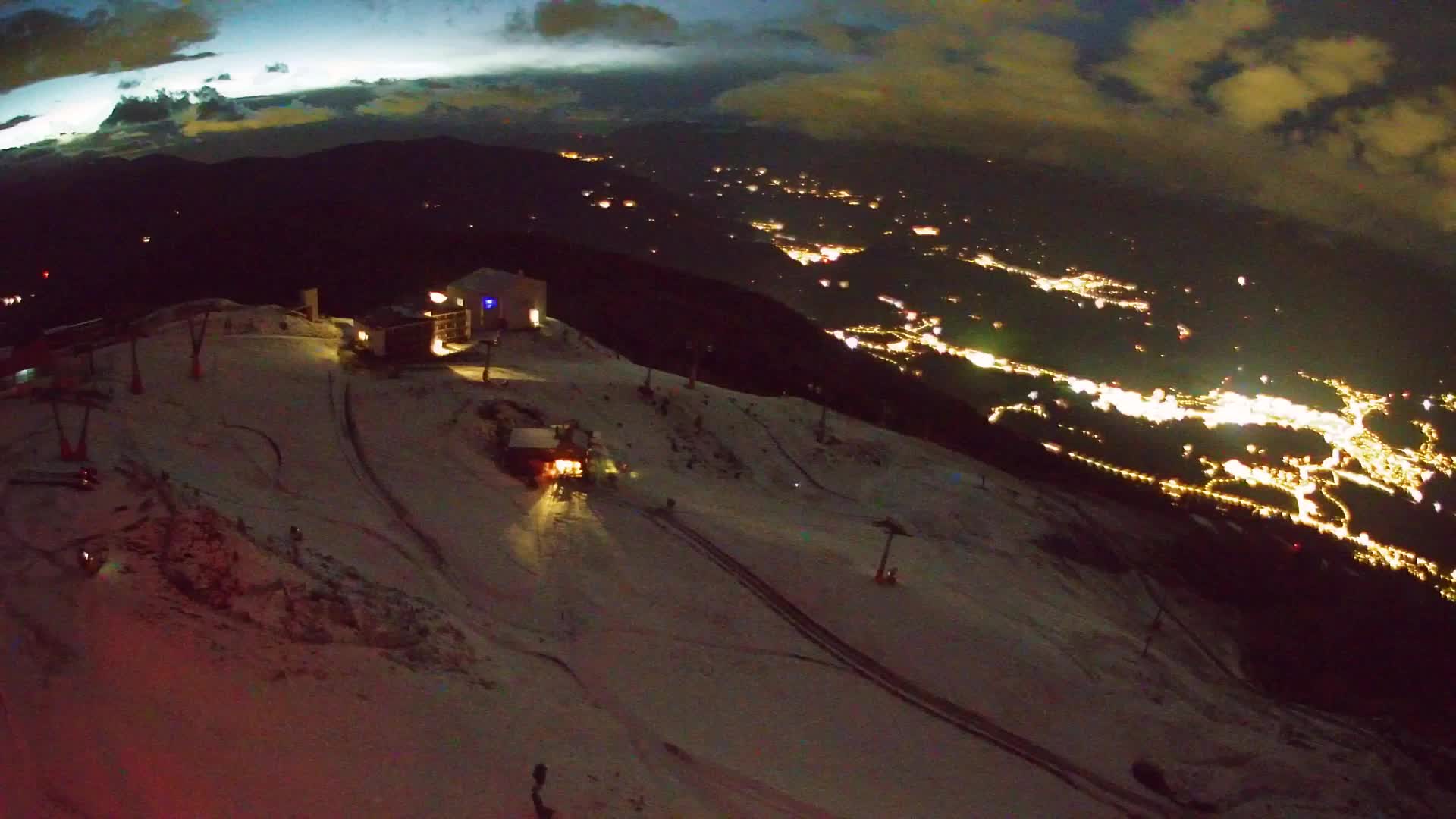 Station de ski Kronplatz sommet | vue sur Brunico