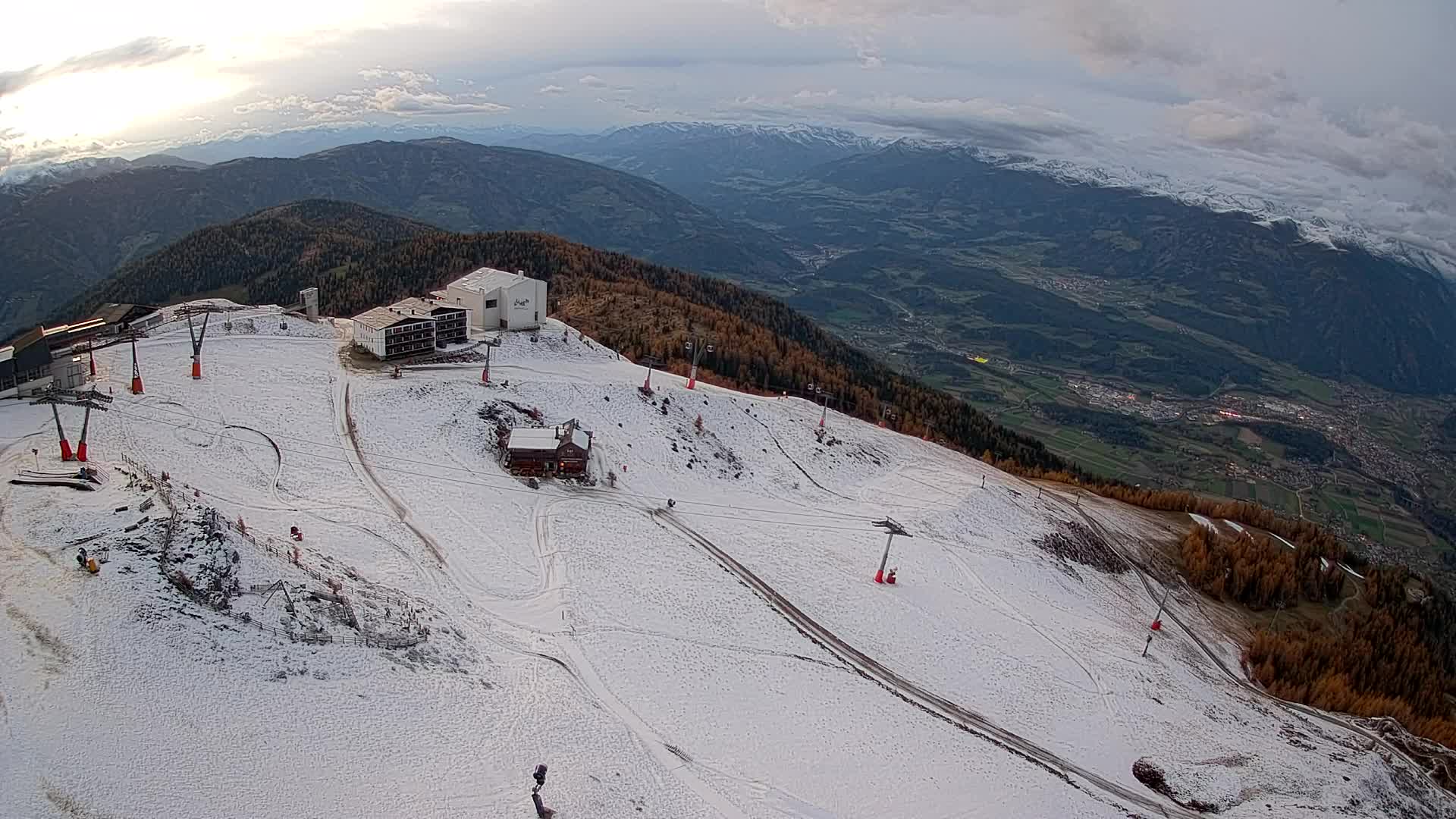 Kronplatz peak Ski resort | view to Bruneck