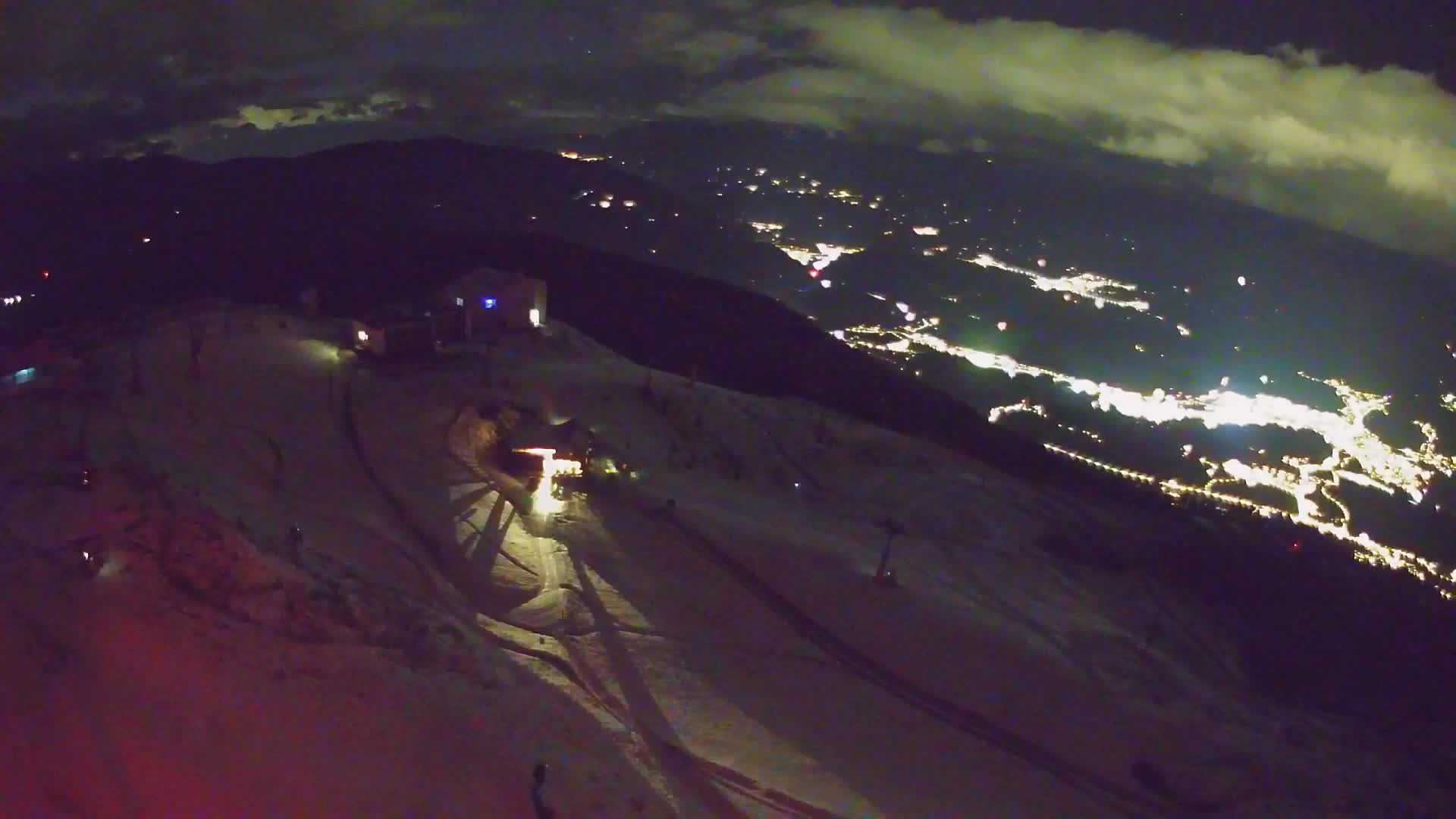 Station de ski Kronplatz sommet | vue sur Brunico