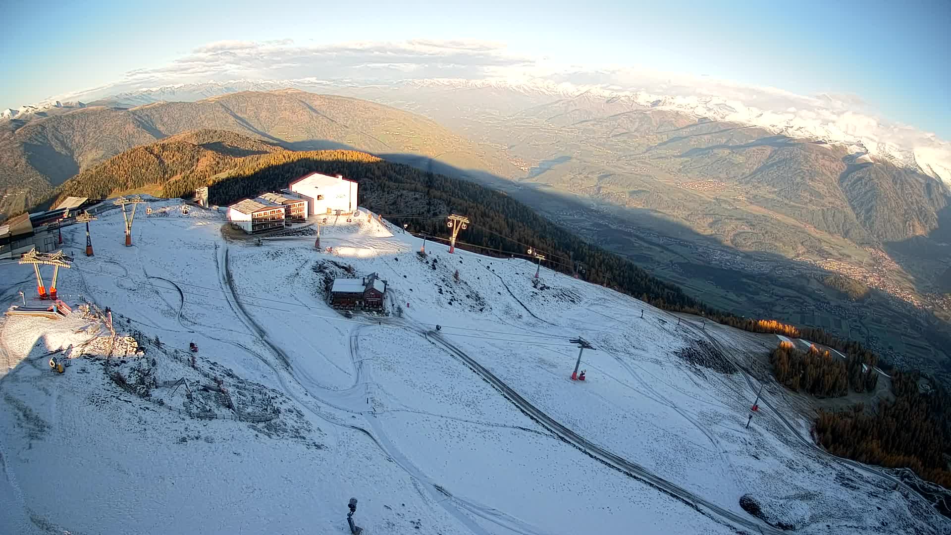 Kronplatz peak Ski resort | view to Bruneck