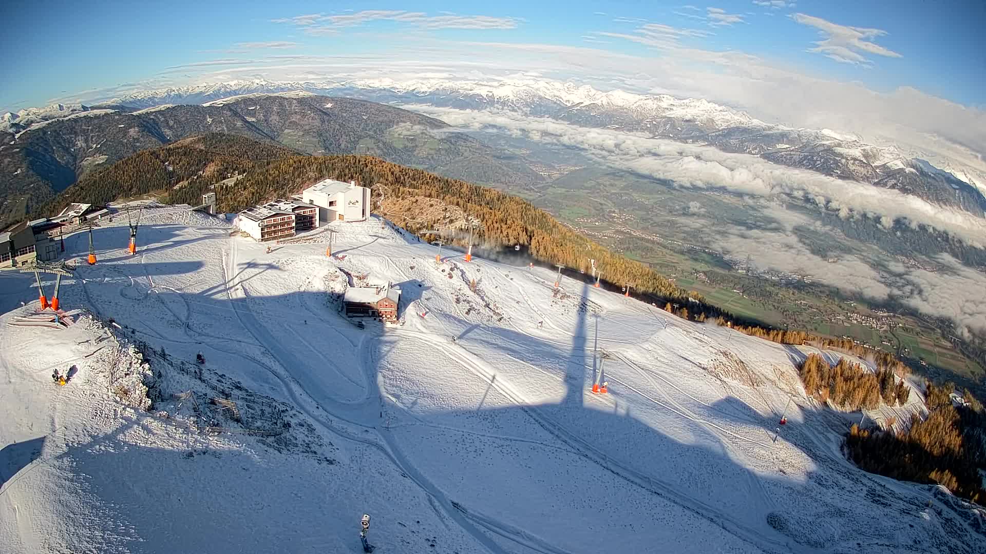 Stazione sciistica di Plan de Corones | vista su Brunico