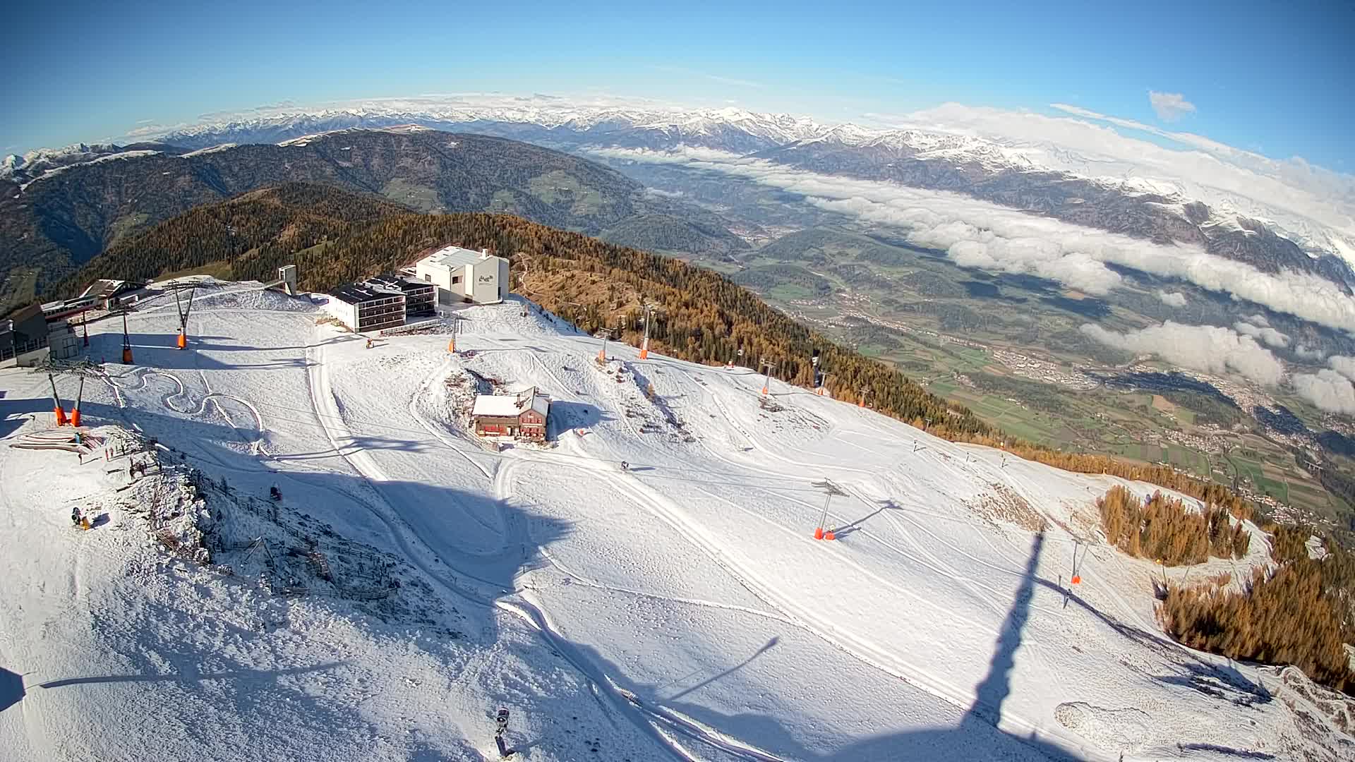 Stazione sciistica di Plan de Corones | vista su Brunico