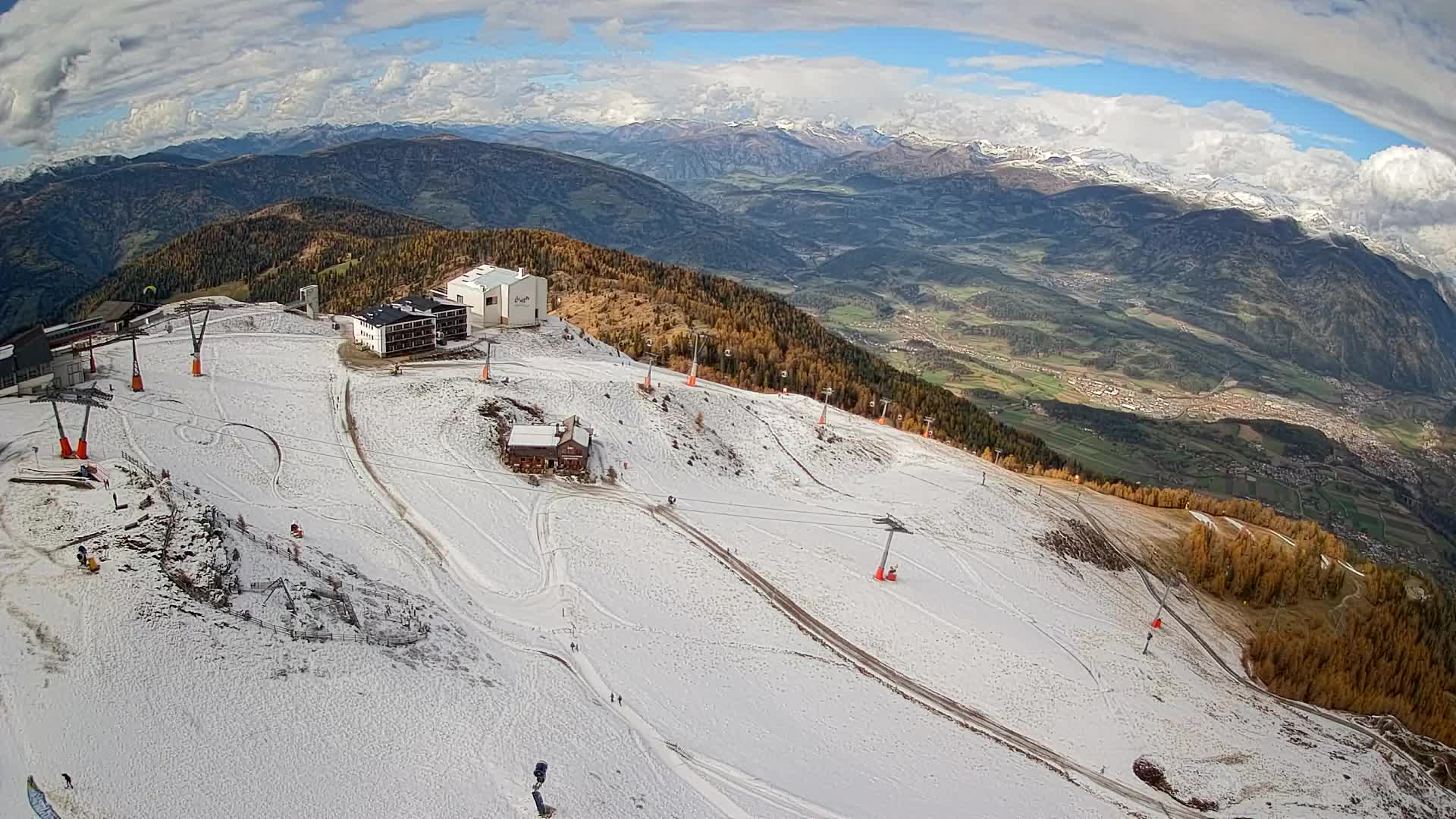 Smučišče Kronplatz – vrh | pogled na Bruneck