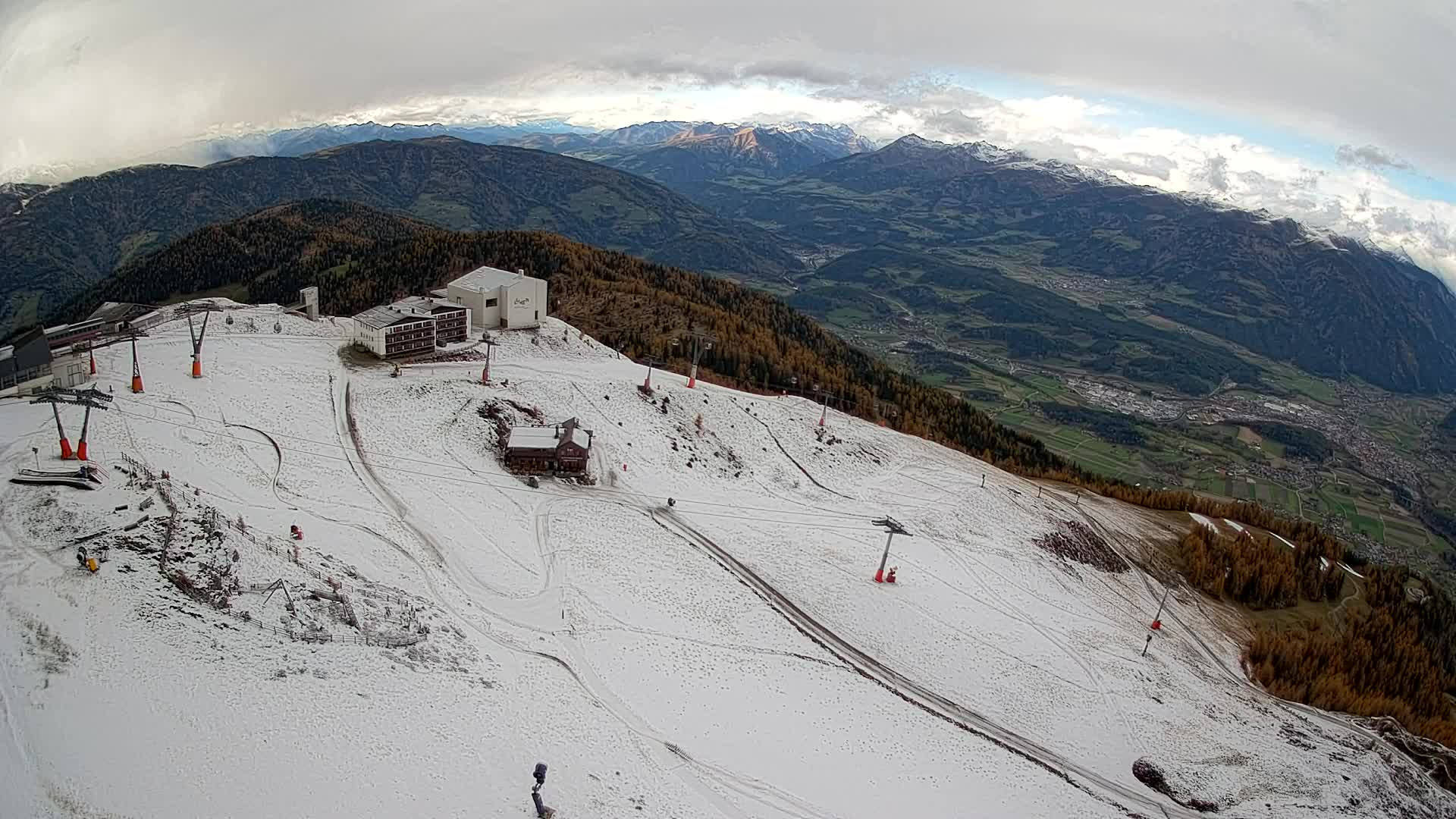Smučišče Kronplatz – vrh | pogled na Bruneck