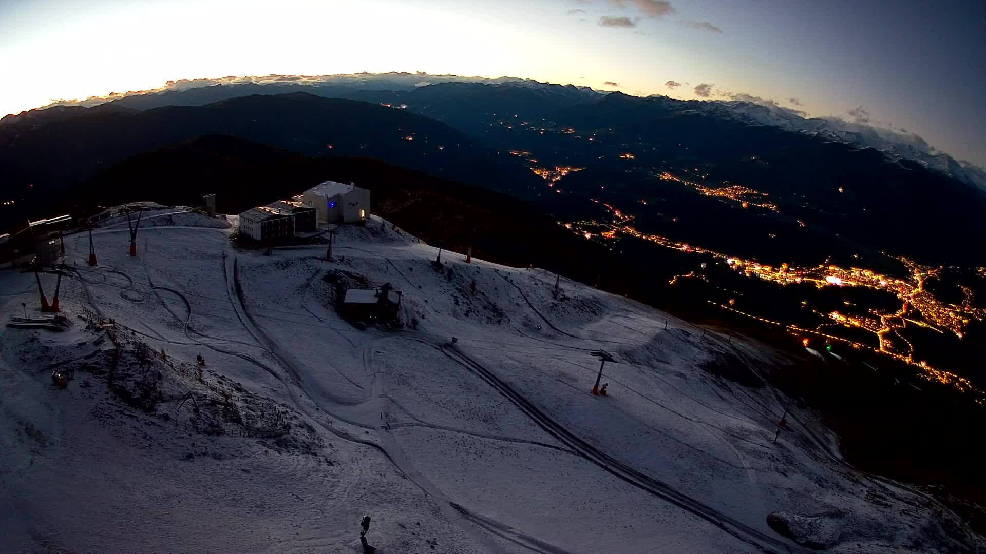 Kronplatz peak Ski resort | view to Bruneck