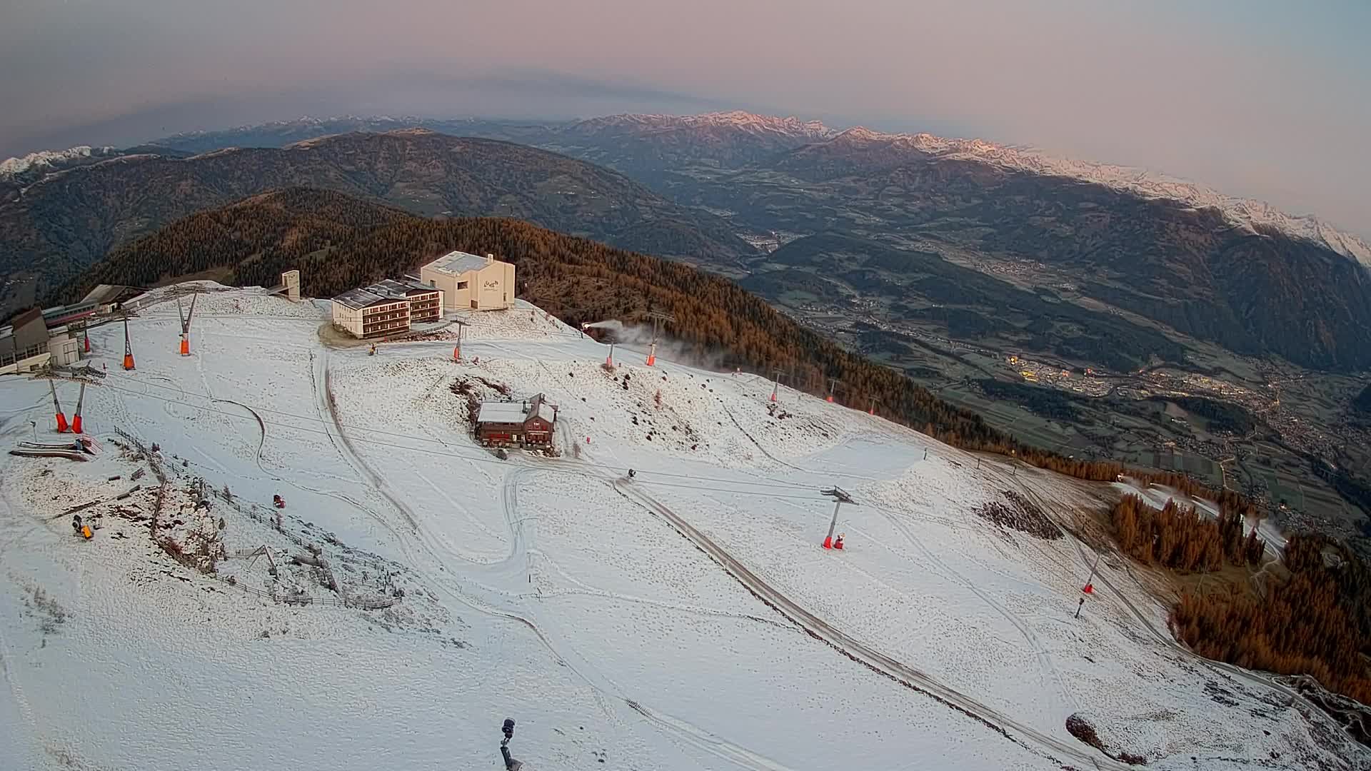 Kronplatz peak Ski resort | view to Bruneck