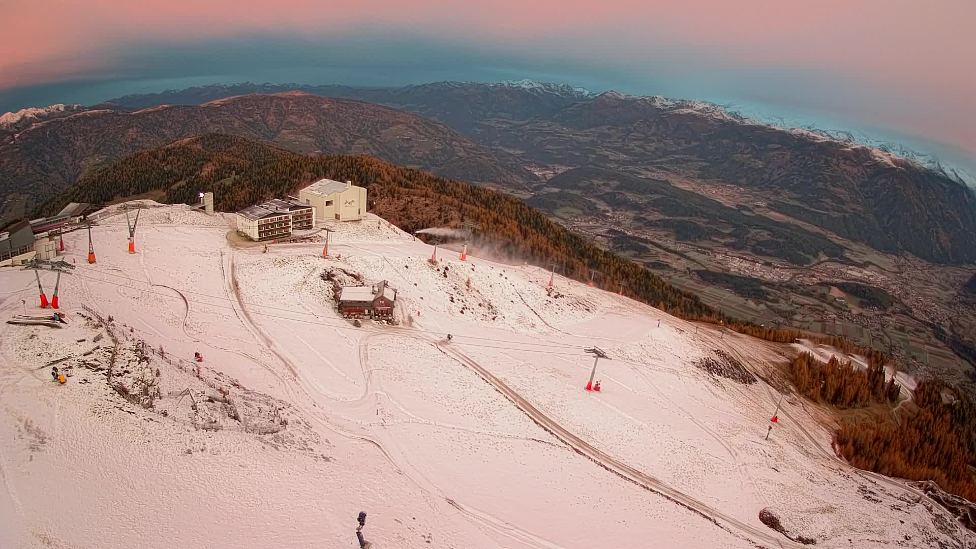 Smučišče Kronplatz – vrh | pogled na Bruneck